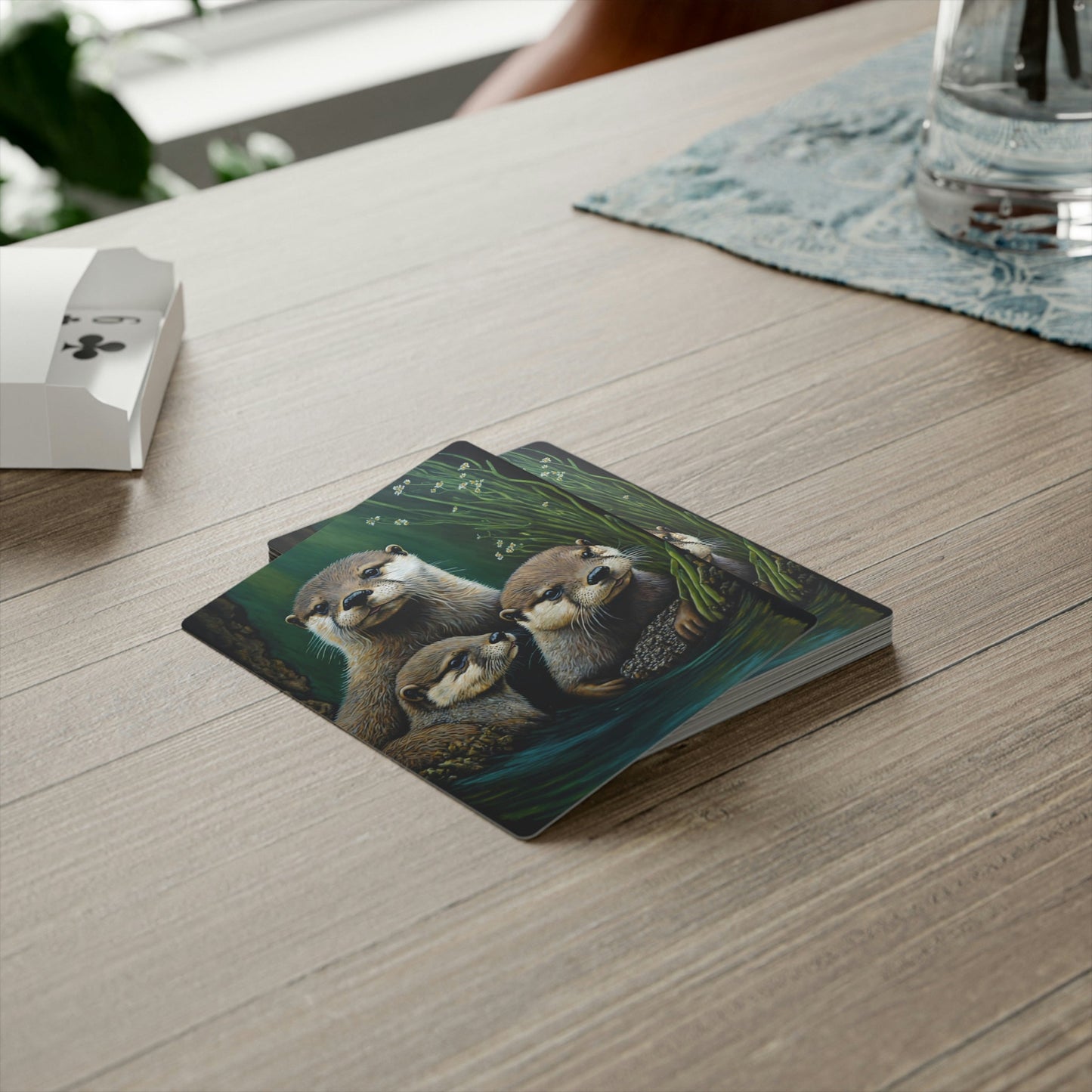 Otter Family Poker Playing Cards