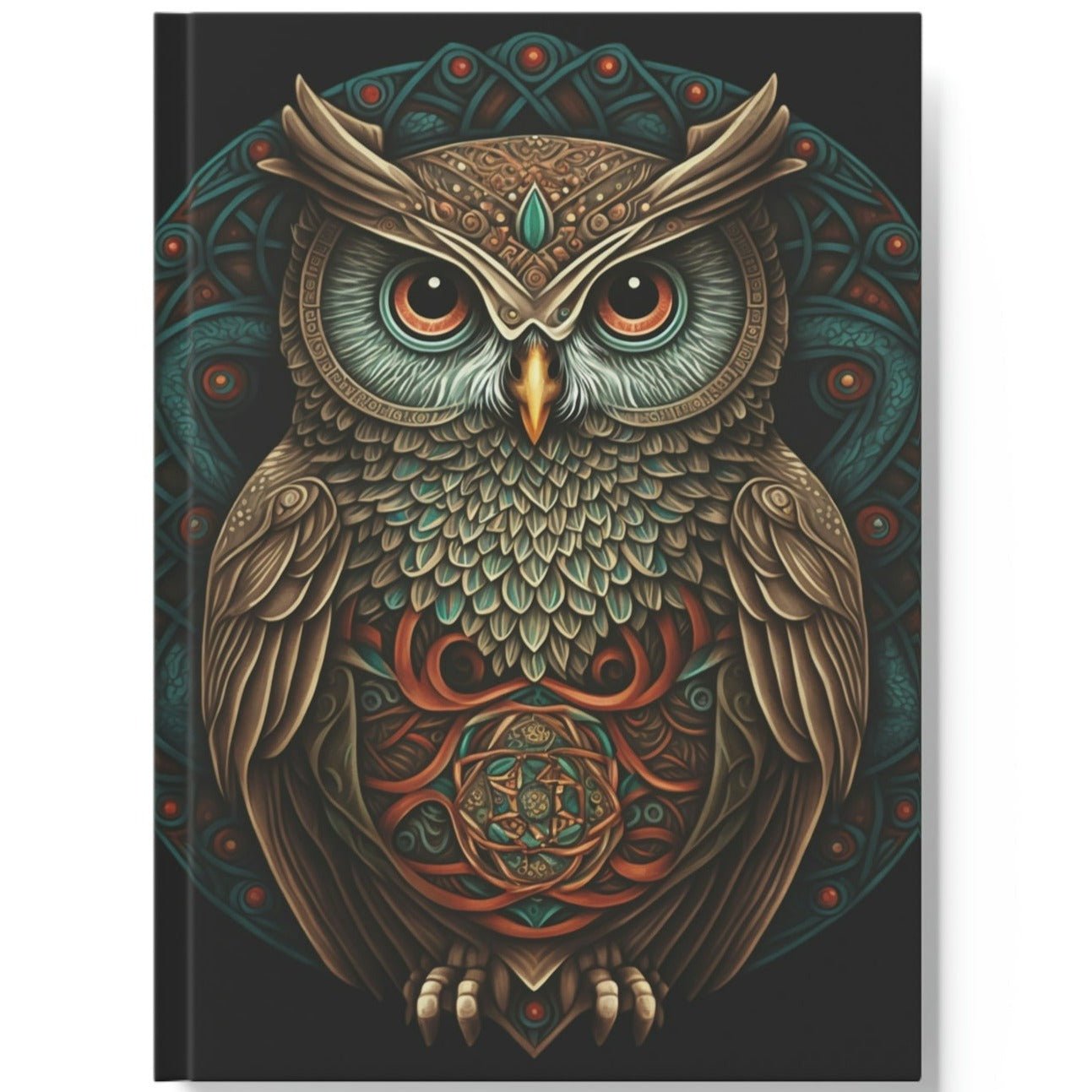 Owl Inspirations - Owl Mandala - Hard Backed Journal