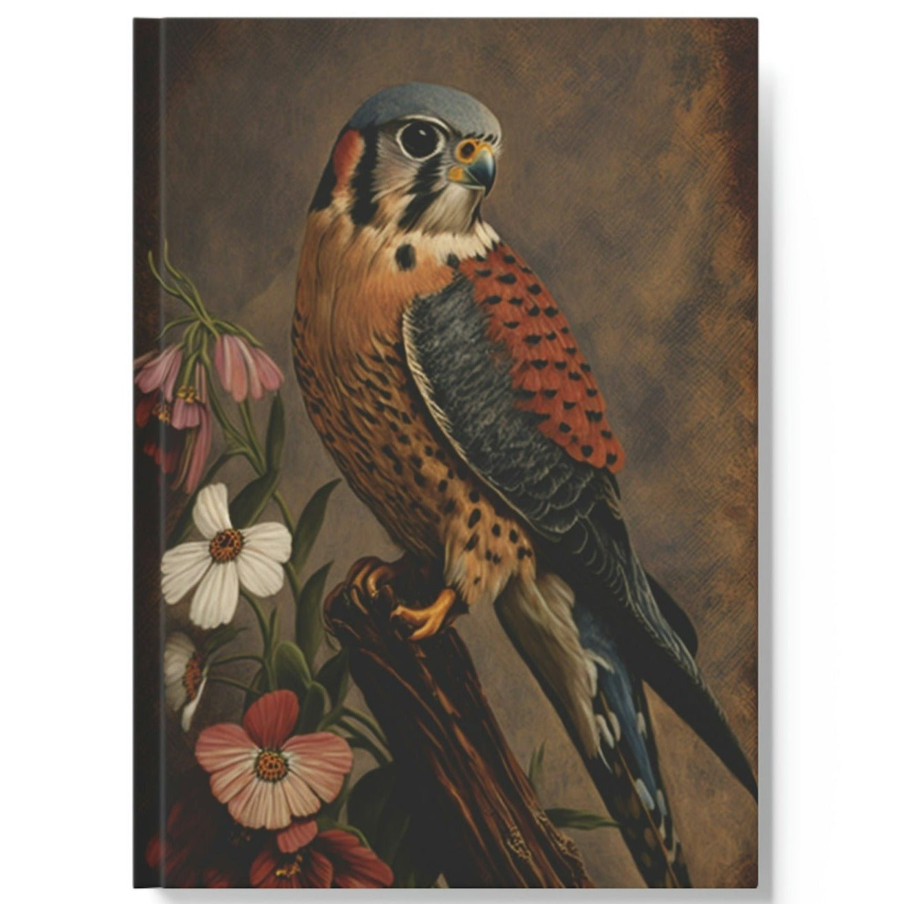 Painterly American Kestrel Hard Backed Journal