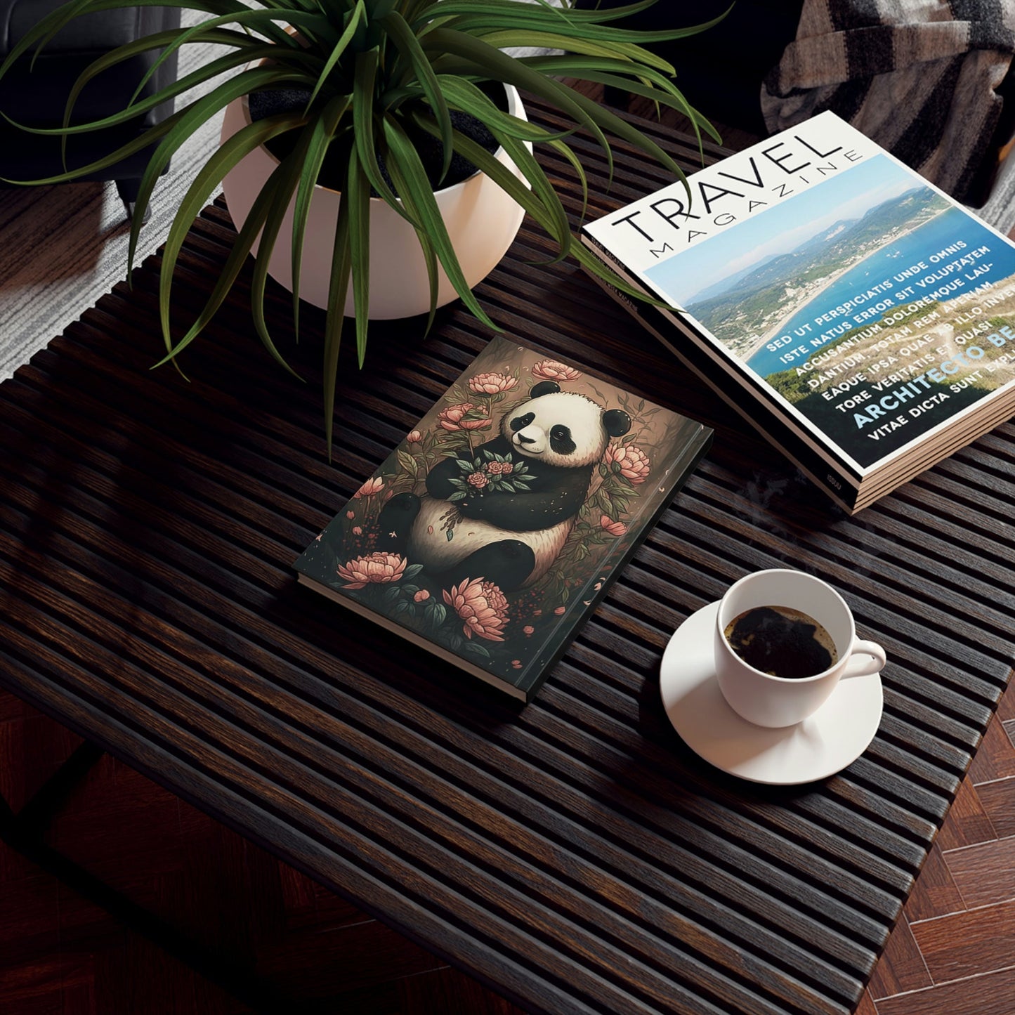 Panda Garden Hard Backed Journal