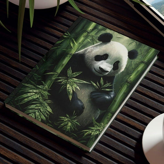 Panda in Bamboo Forest Hard Backed Journal