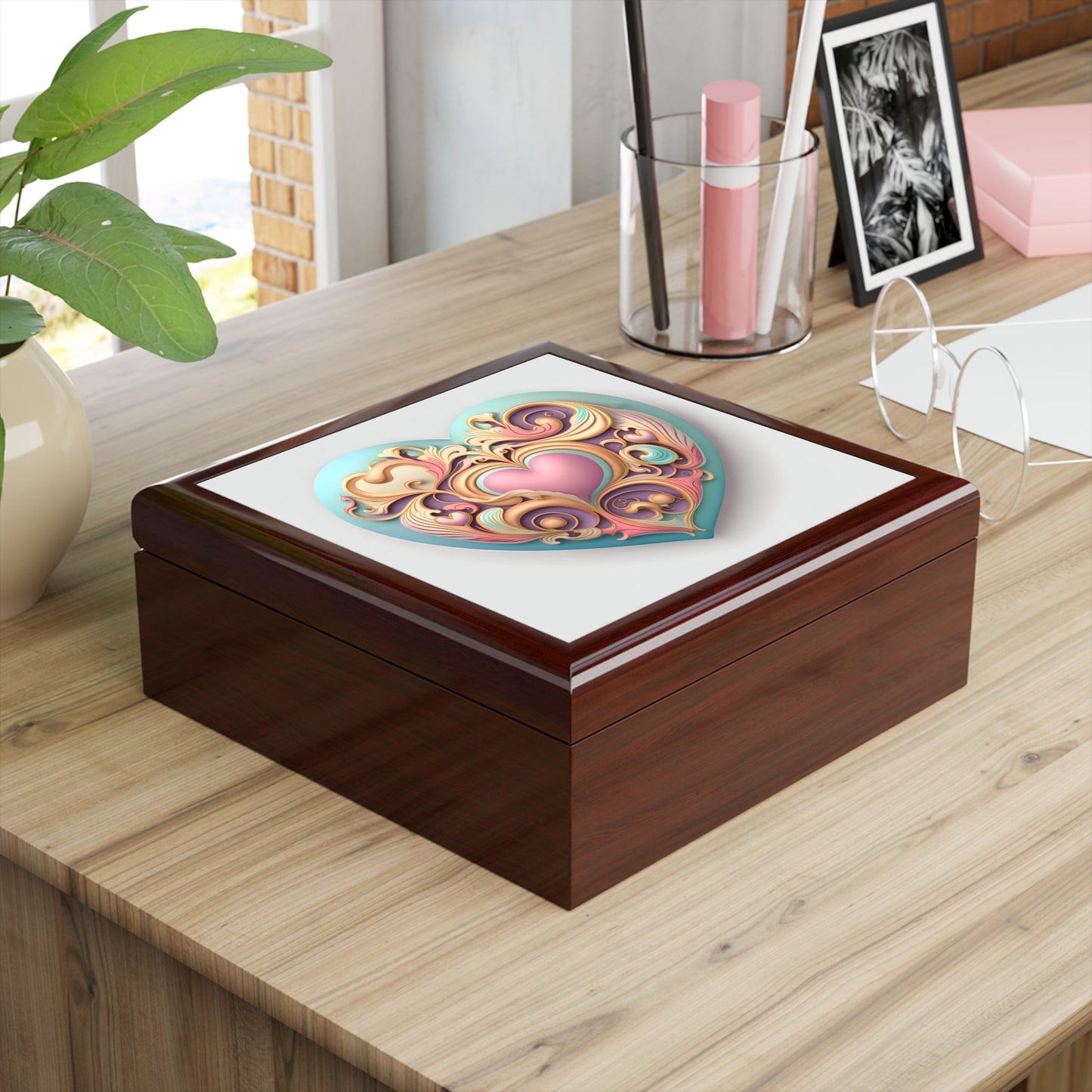 Pastel Heart Gift & Jewelry Box