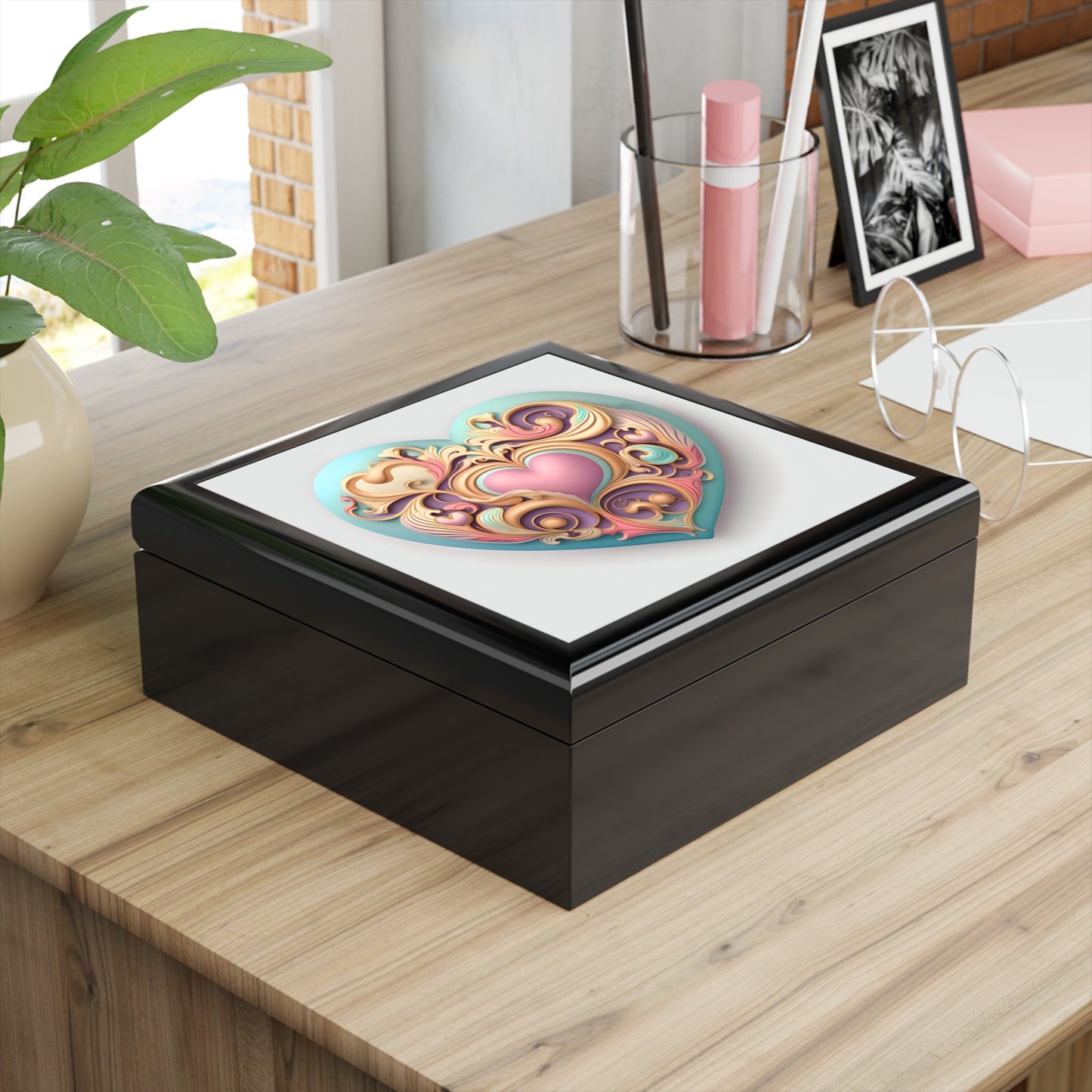 Pastel Heart Gift & Jewelry Box