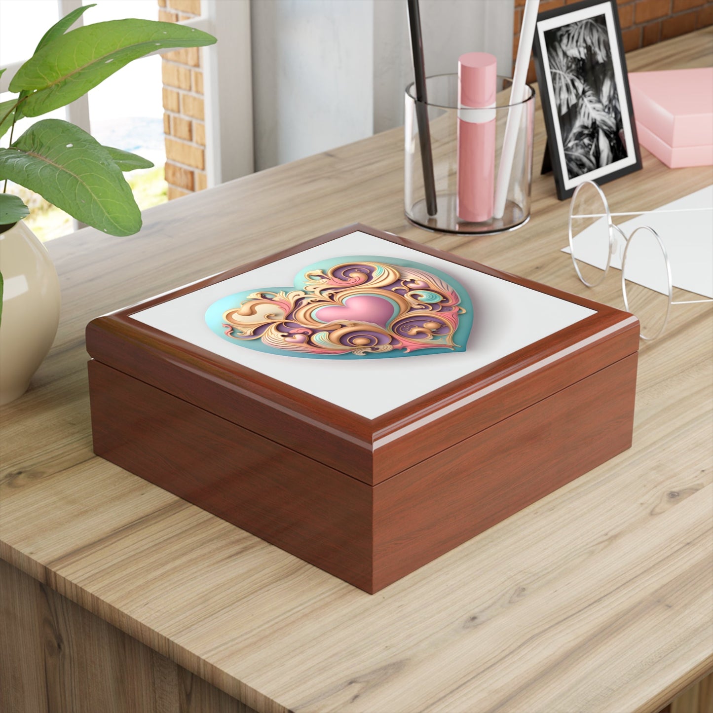Pastel Heart Gift & Jewelry Box