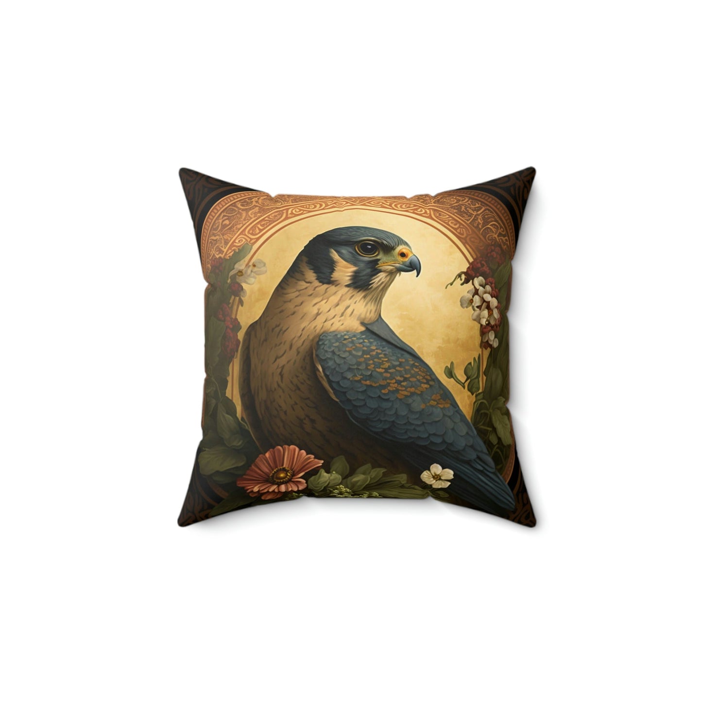 Peregrine Falcon I Square Pillow