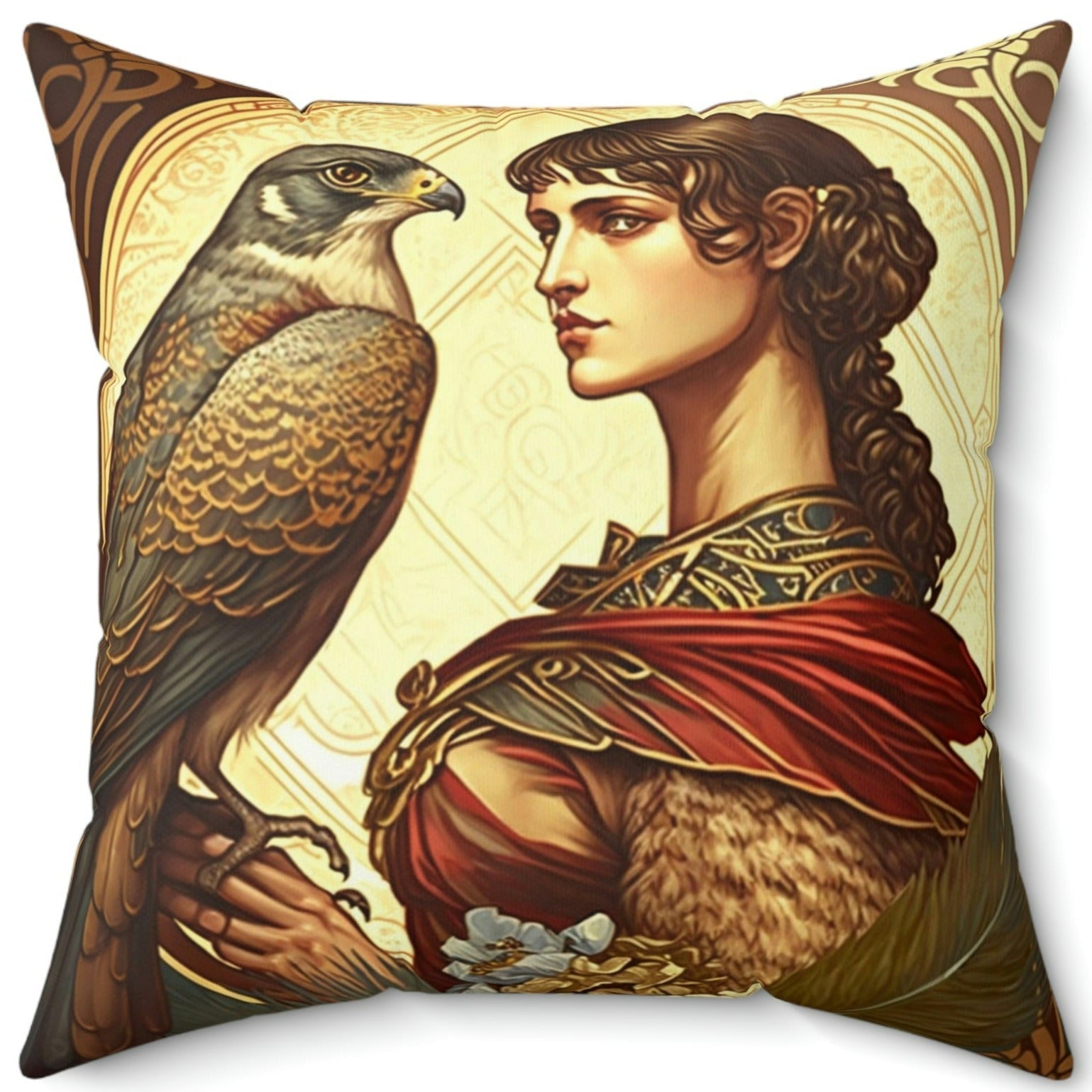 Peregrine Falcon II Square Pillow