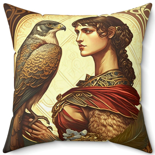 Peregrine Falcon II Square Pillow