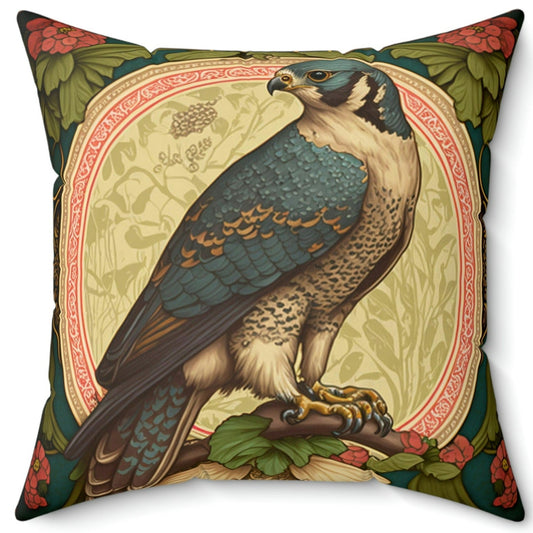 Peregrine Falcon III Square Pillow