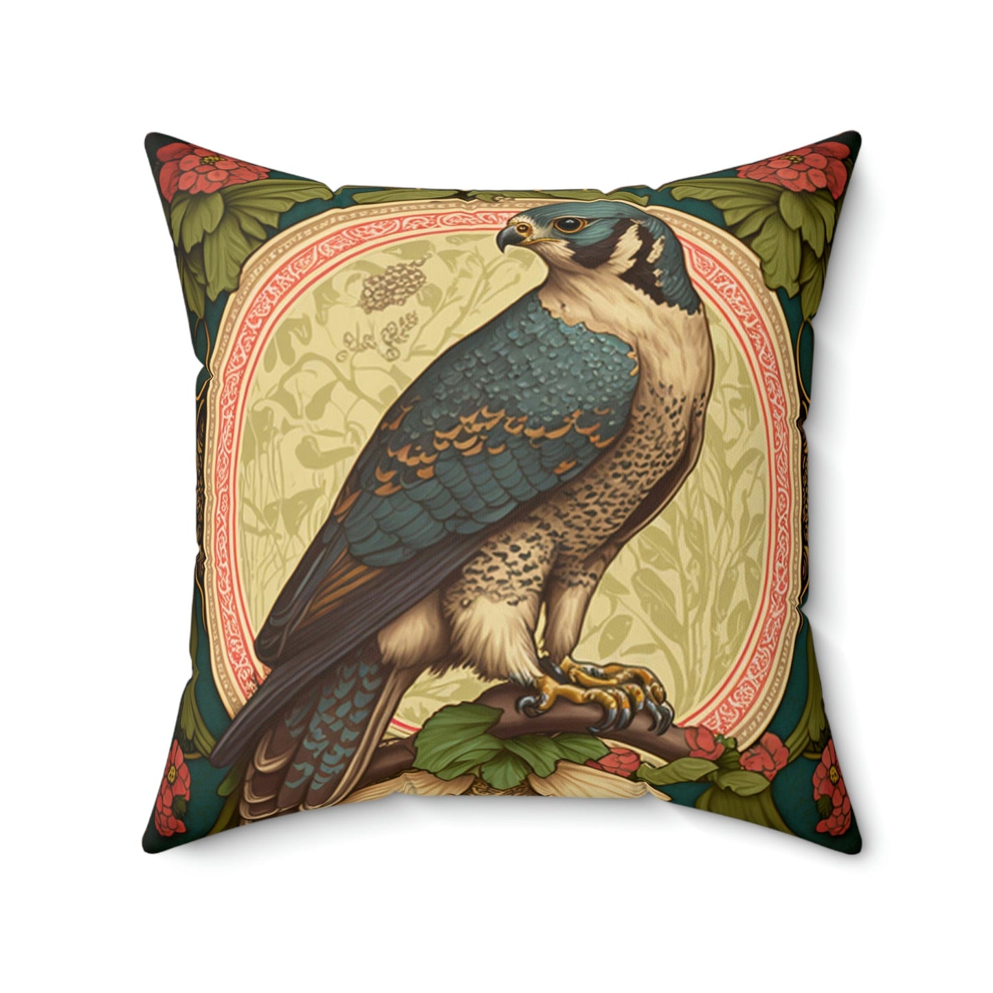 Peregrine Falcon III Square Pillow