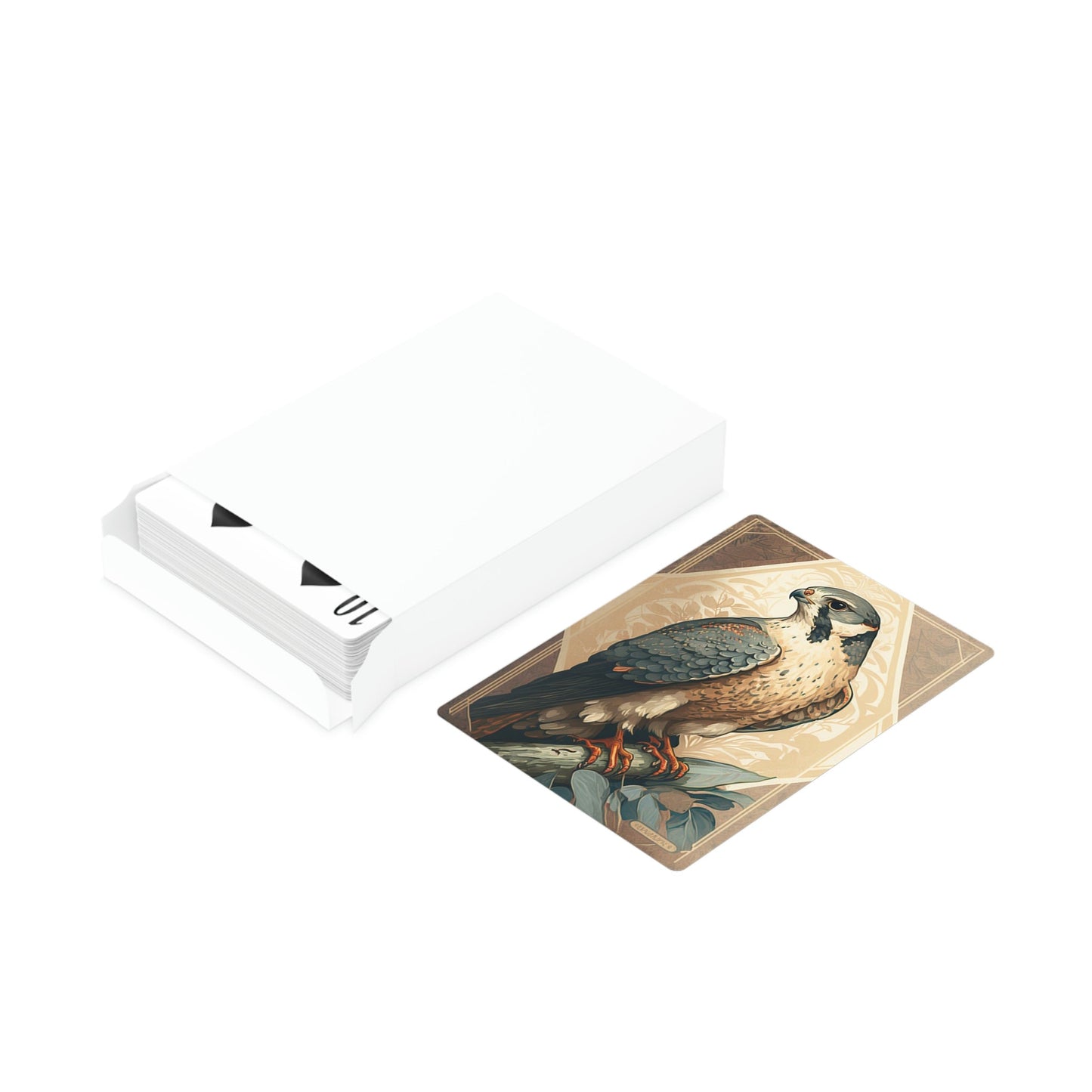 Peregrine Falcon - Mucha Style - Poker Playing Cards