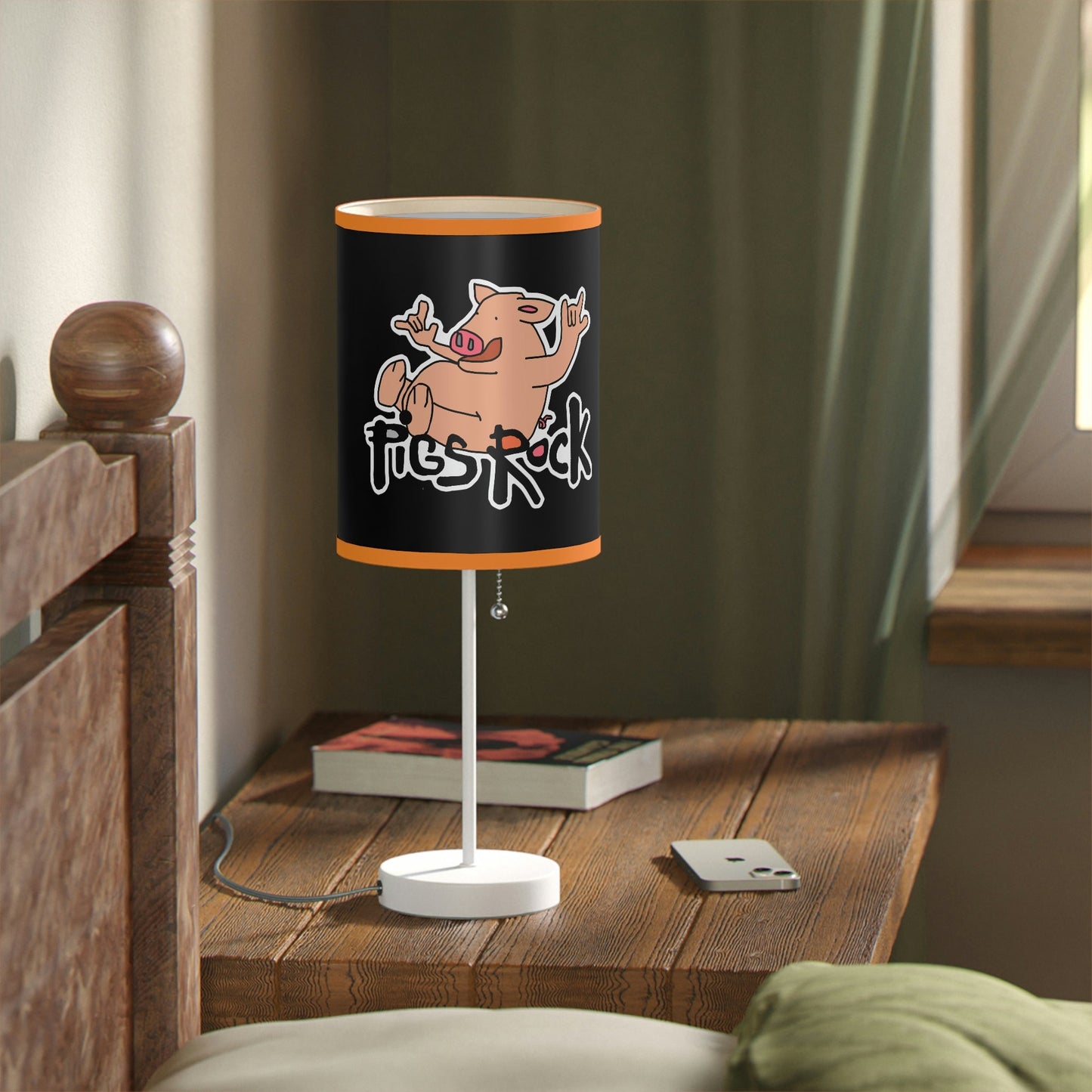 Pigs Rock! Lamp on a Stand, US|CA plug