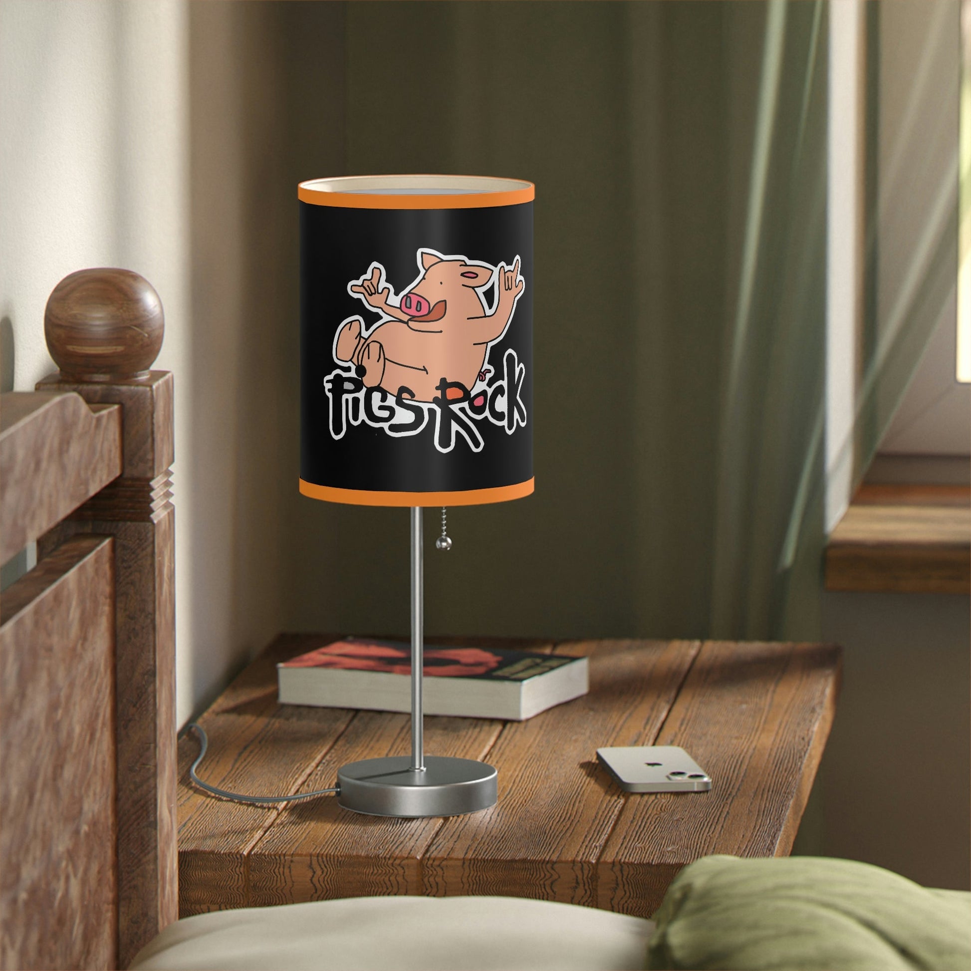 Pigs Rock! Lamp on a Stand, US|CA plug