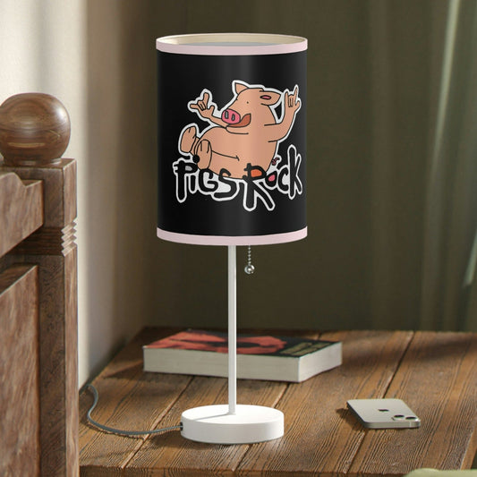 Pigs Rock! Lamp on a Stand, US|CA plug