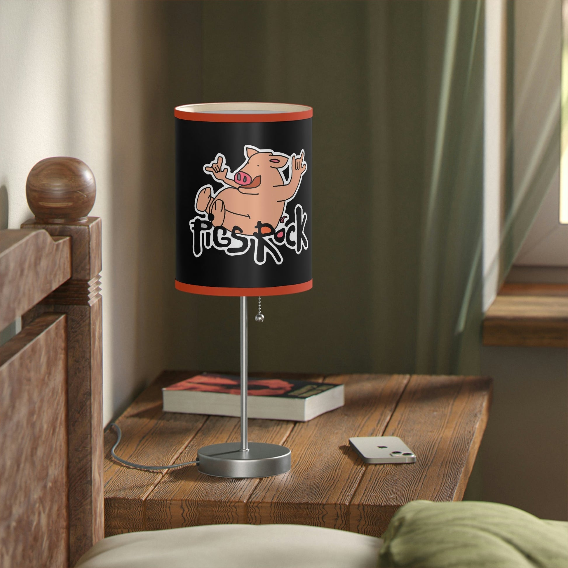 Pigs Rock! Lamp on a Stand, US|CA plug
