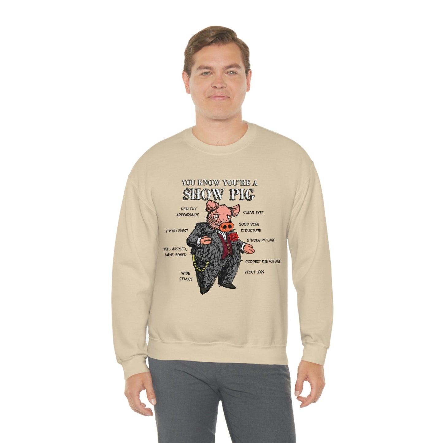 Pigs Rock Unisex Heavy Blend Crewneck Sweatshirt