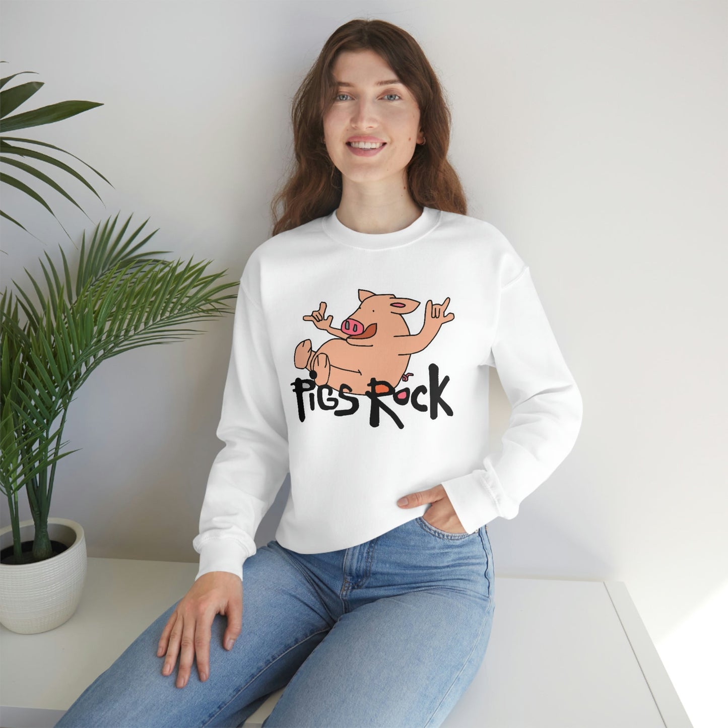 Pigs Rock Unisex Heavy Blend Crewneck Sweatshirt