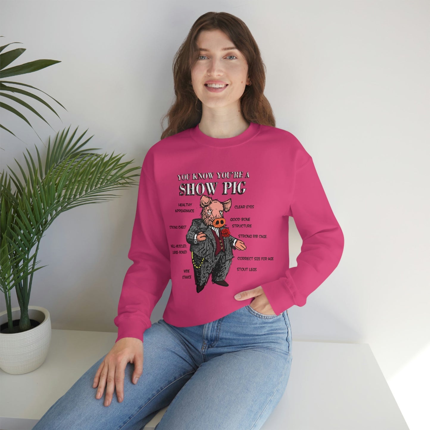 Pigs Rock Unisex Heavy Blend Crewneck Sweatshirt