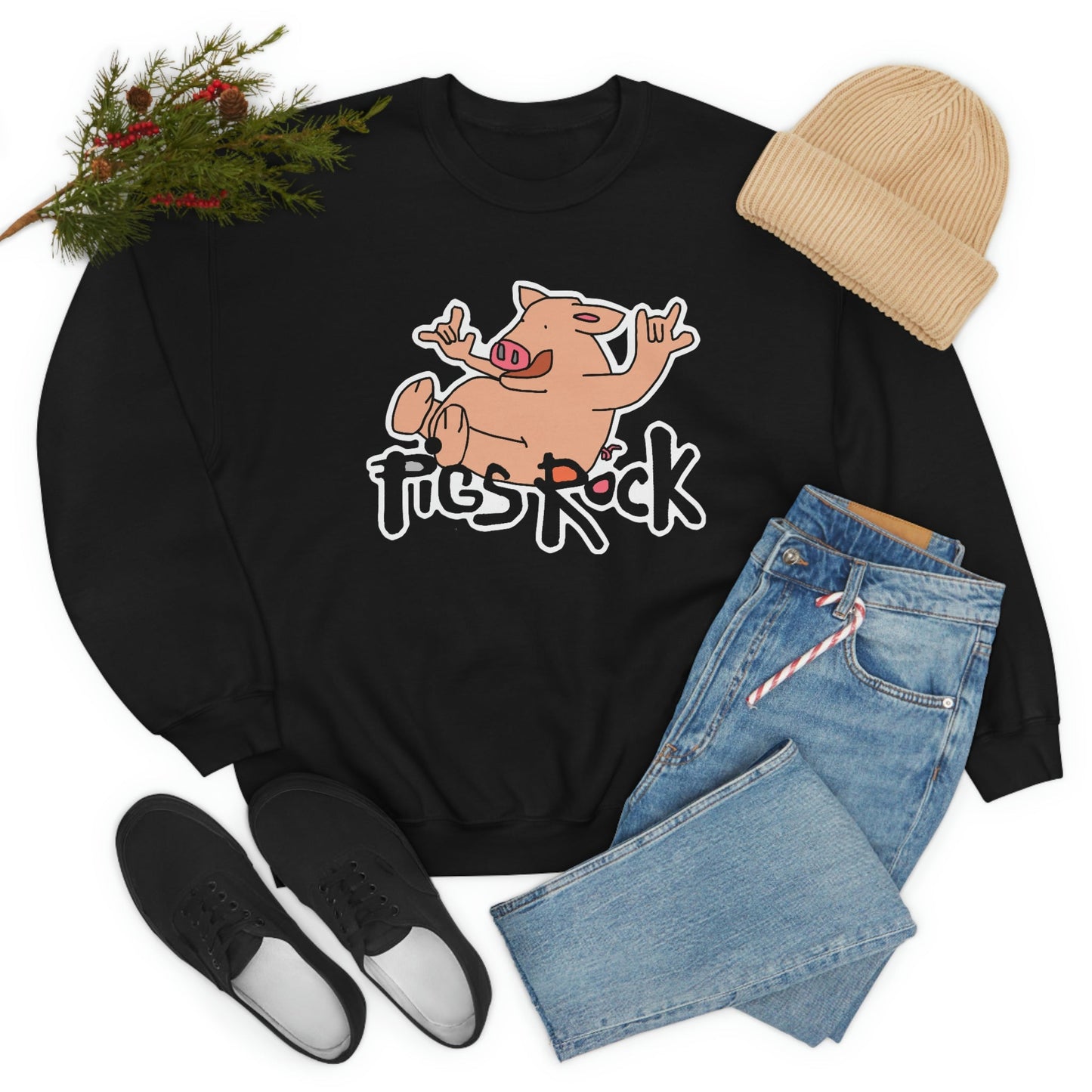Pigs Rock Unisex Heavy Blend Crewneck Sweatshirt