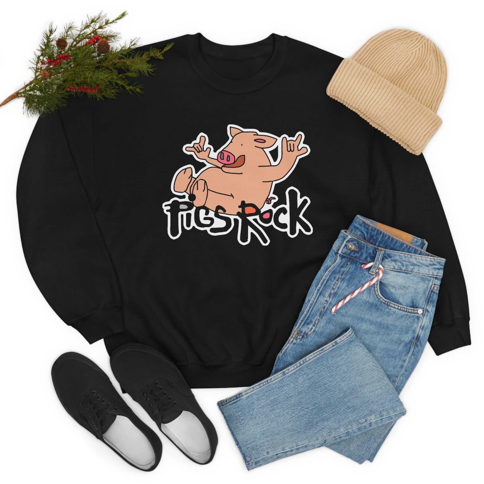Pigs Rock Unisex Heavy Blend Crewneck Sweatshirt