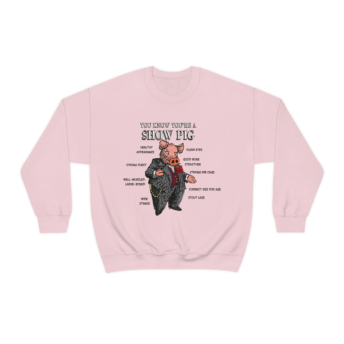 Pigs Rock Unisex Heavy Blend Crewneck Sweatshirt