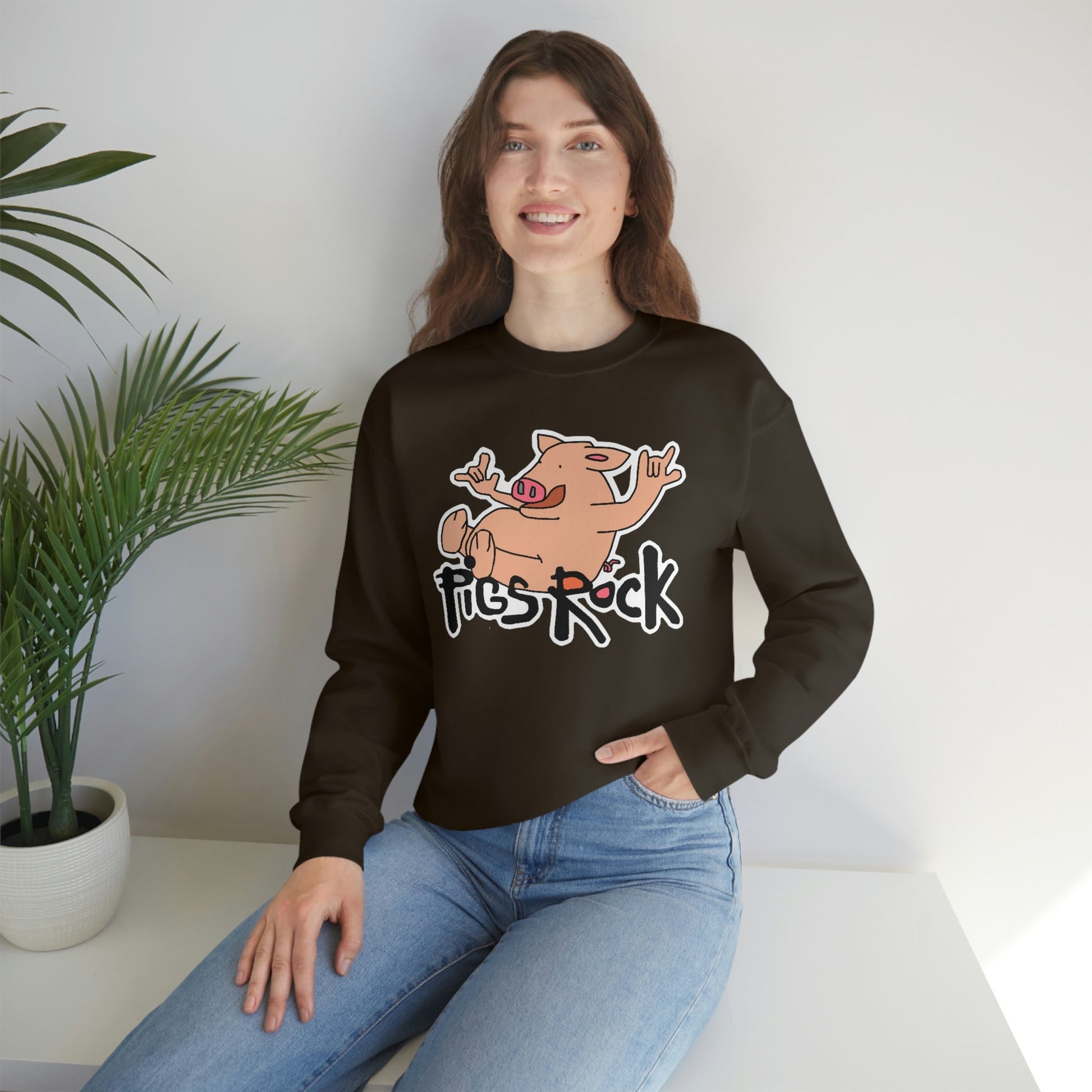 Pigs Rock Unisex Heavy Blend Crewneck Sweatshirt
