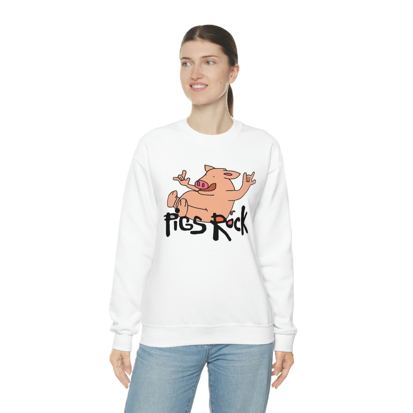 Pigs Rock Unisex Heavy Blend Crewneck Sweatshirt