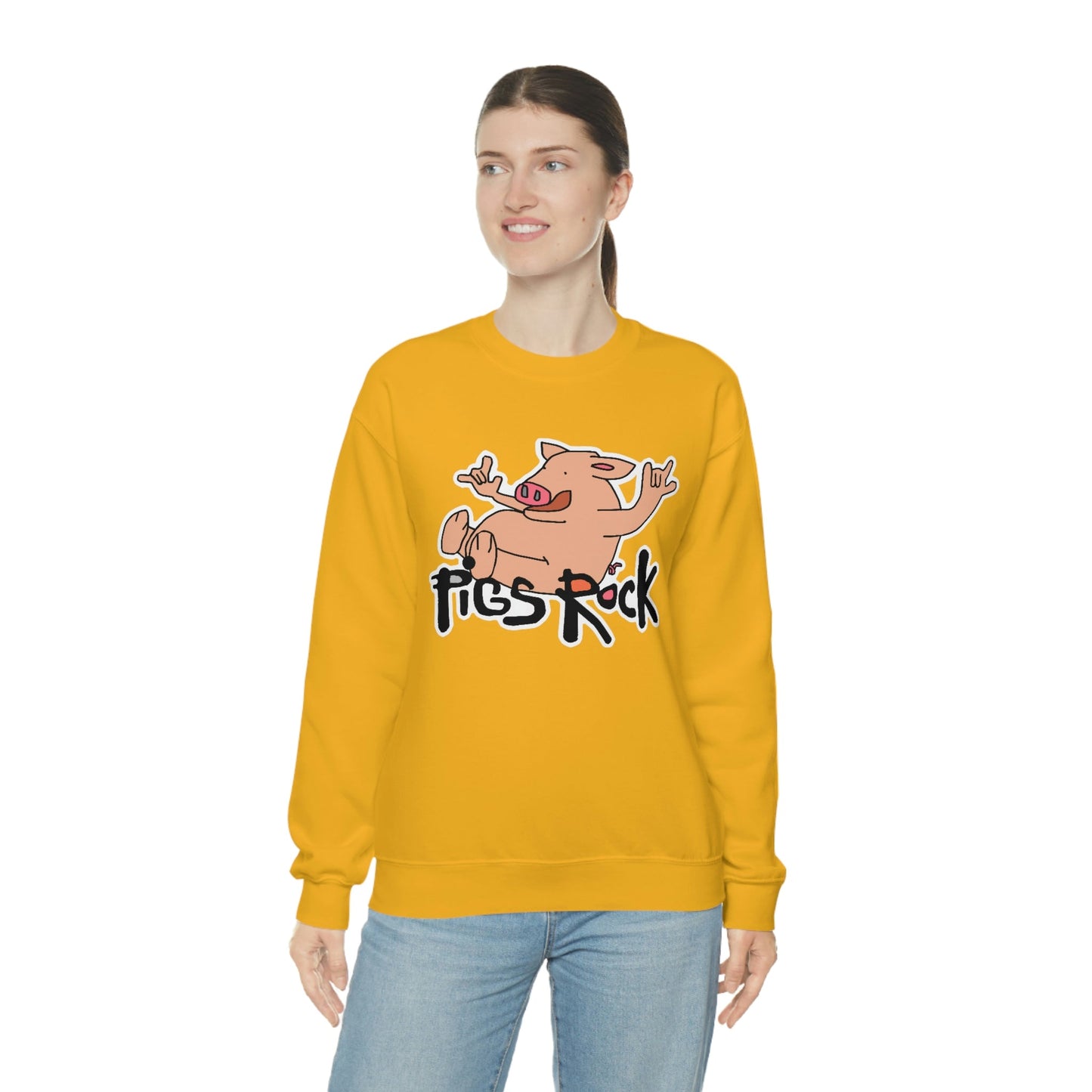 Pigs Rock Unisex Heavy Blend Crewneck Sweatshirt