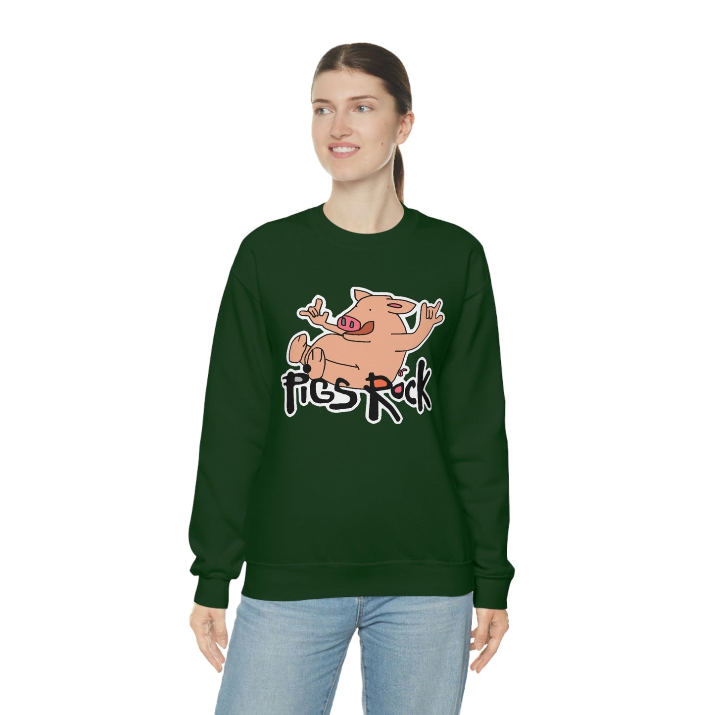 Pigs Rock Unisex Heavy Blend Crewneck Sweatshirt