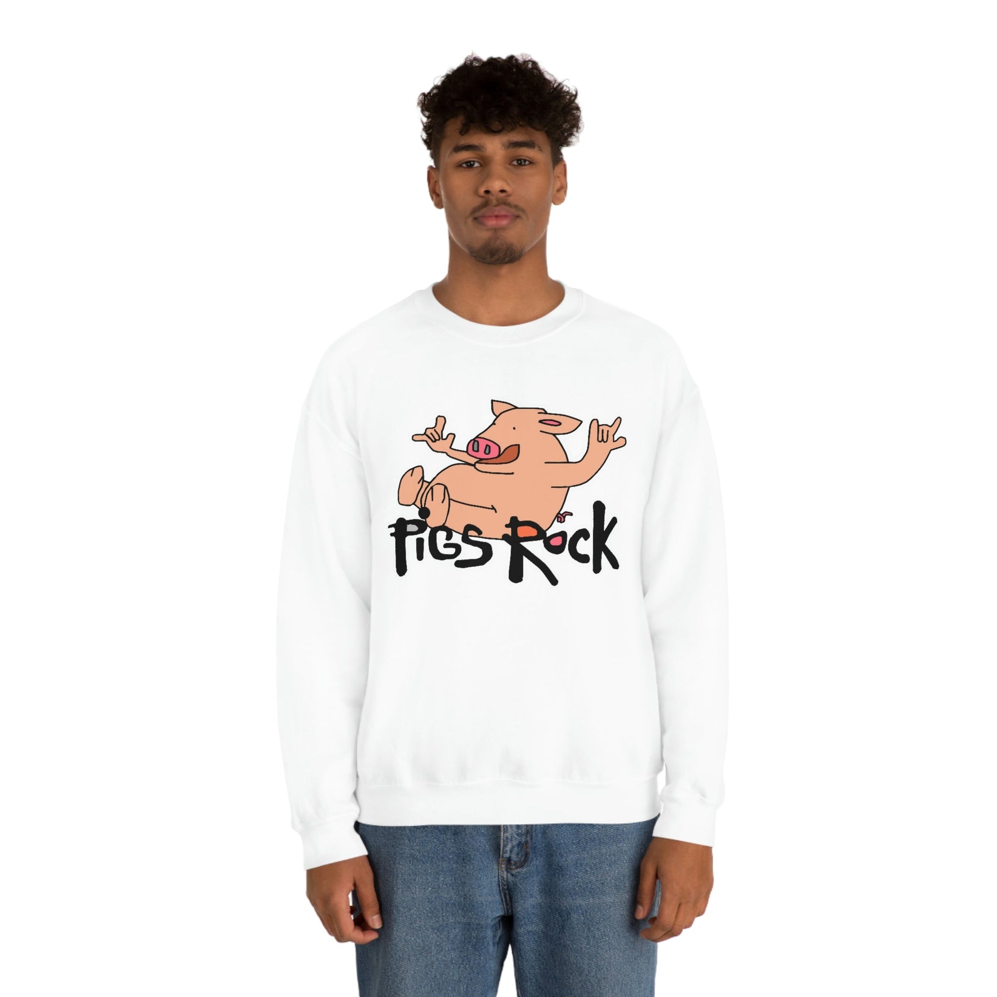 Pigs Rock Unisex Heavy Blend Crewneck Sweatshirt