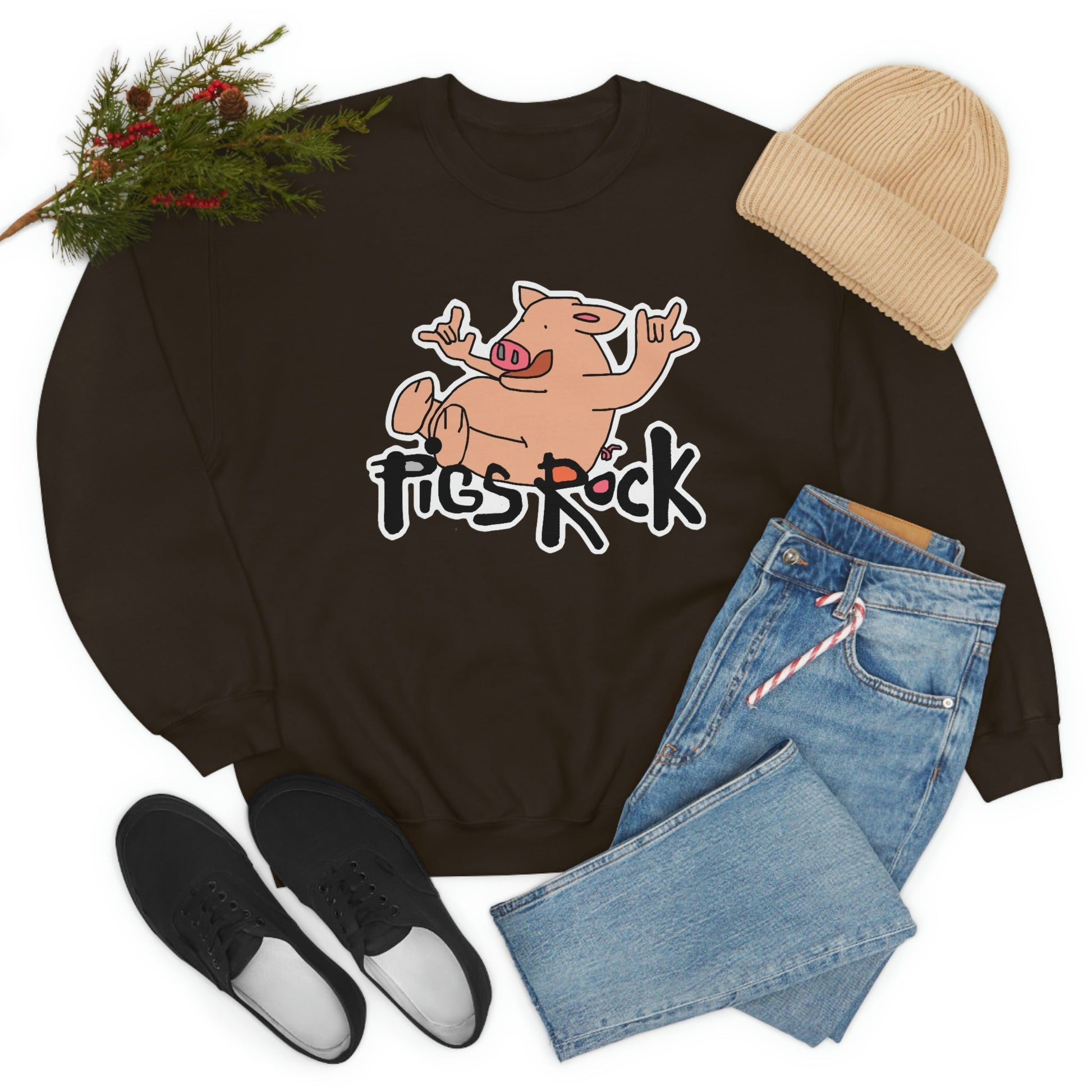 Pigs Rock Unisex Heavy Blend Crewneck Sweatshirt