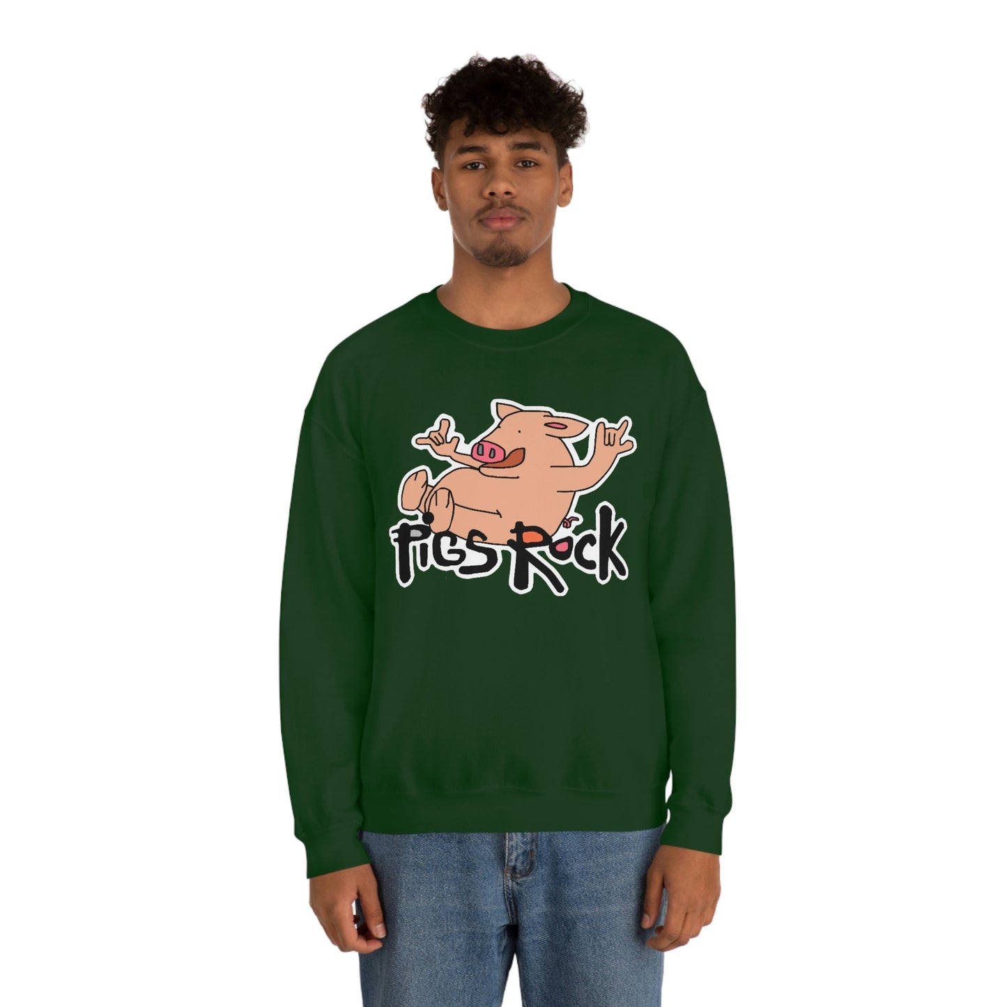 Pigs Rock Unisex Heavy Blend Crewneck Sweatshirt