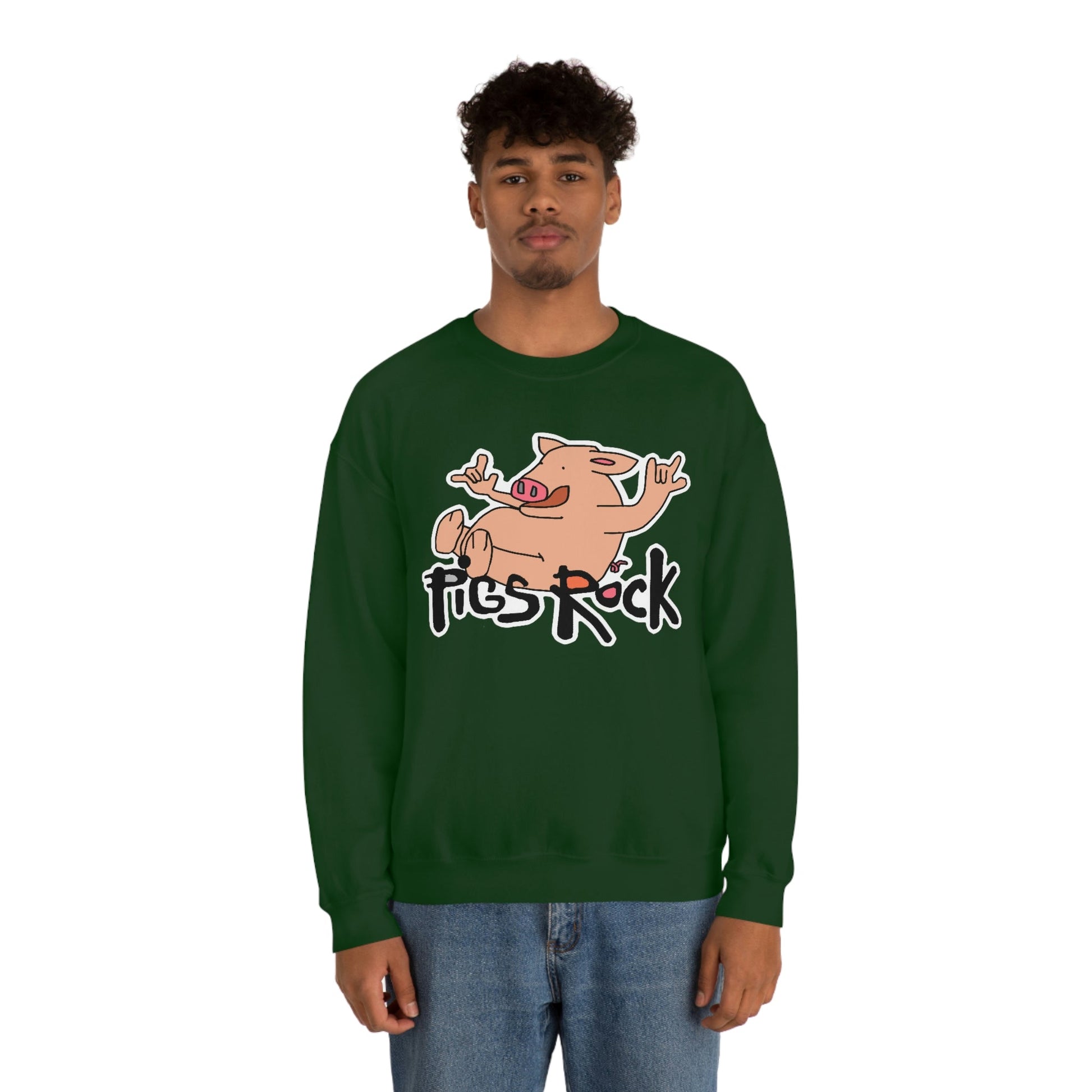 Pigs Rock Unisex Heavy Blend Crewneck Sweatshirt