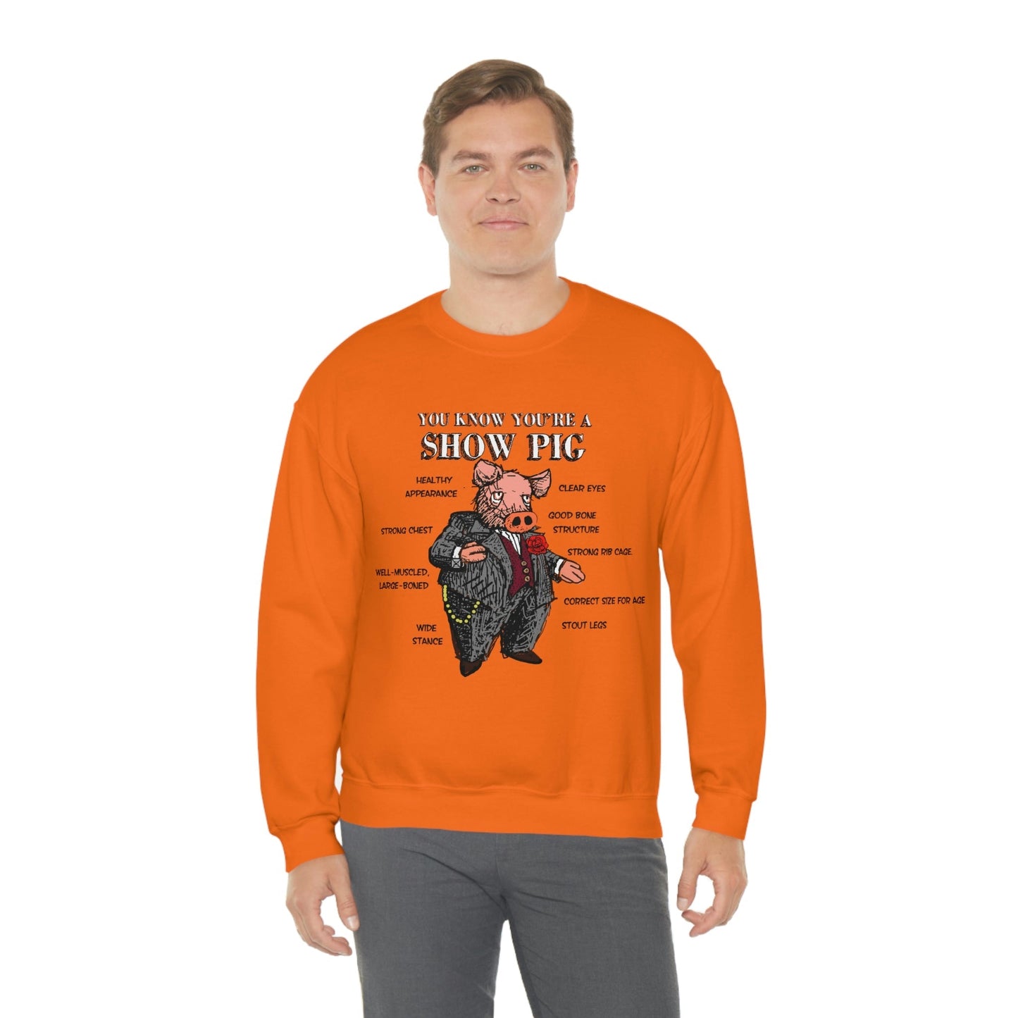 Pigs Rock Unisex Heavy Blend Crewneck Sweatshirt