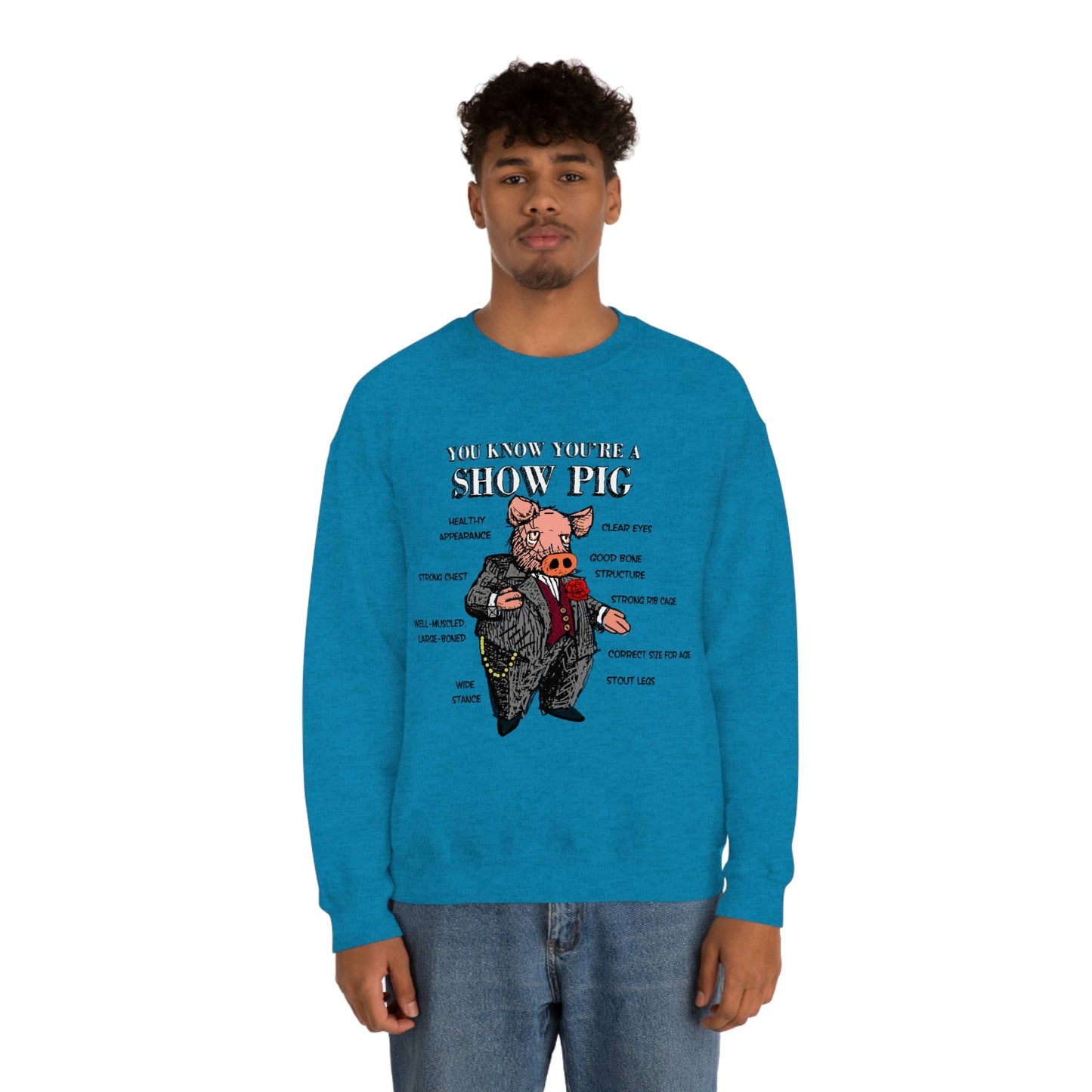 Pigs Rock Unisex Heavy Blend Crewneck Sweatshirt