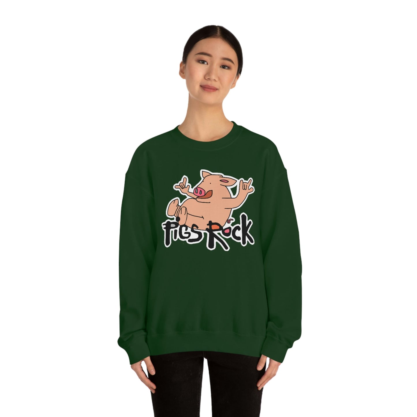 Pigs Rock Unisex Heavy Blend Crewneck Sweatshirt