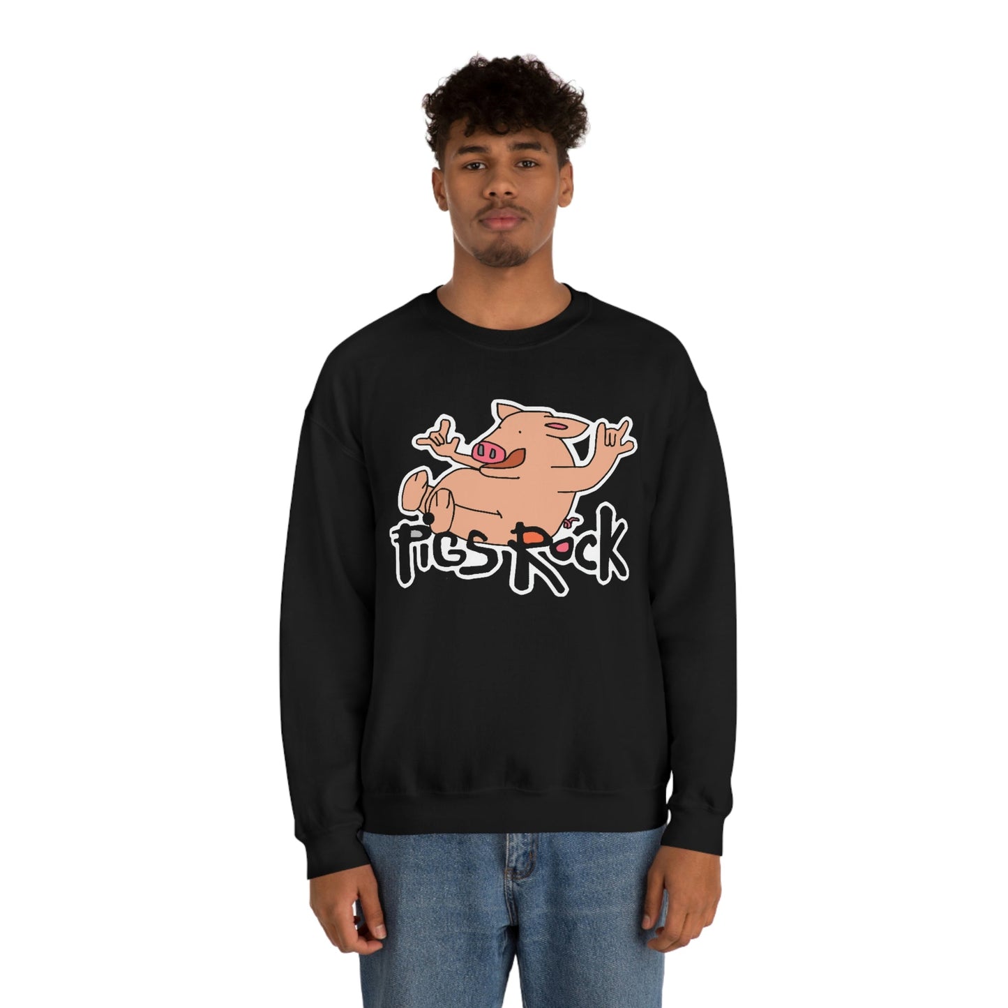 Pigs Rock Unisex Heavy Blend Crewneck Sweatshirt