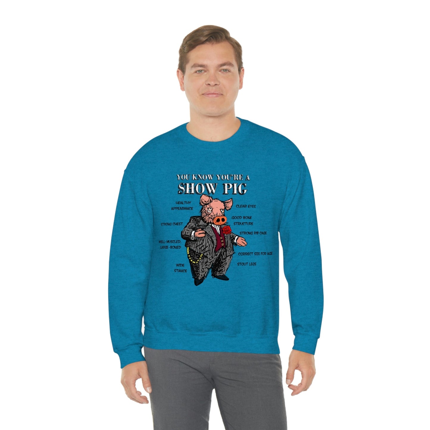 Pigs Rock Unisex Heavy Blend Crewneck Sweatshirt