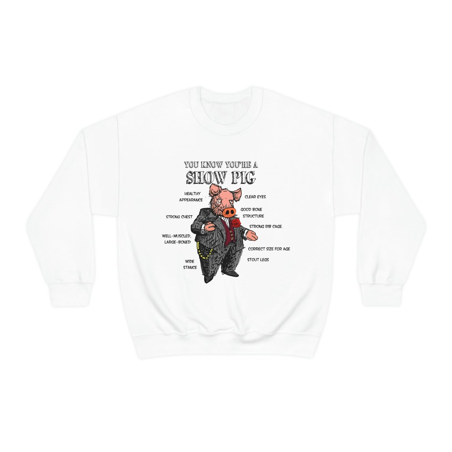 Pigs Rock Unisex Heavy Blend Crewneck Sweatshirt