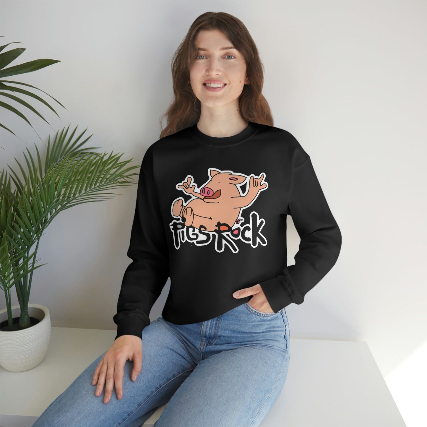 Pigs Rock Unisex Heavy Blend Crewneck Sweatshirt