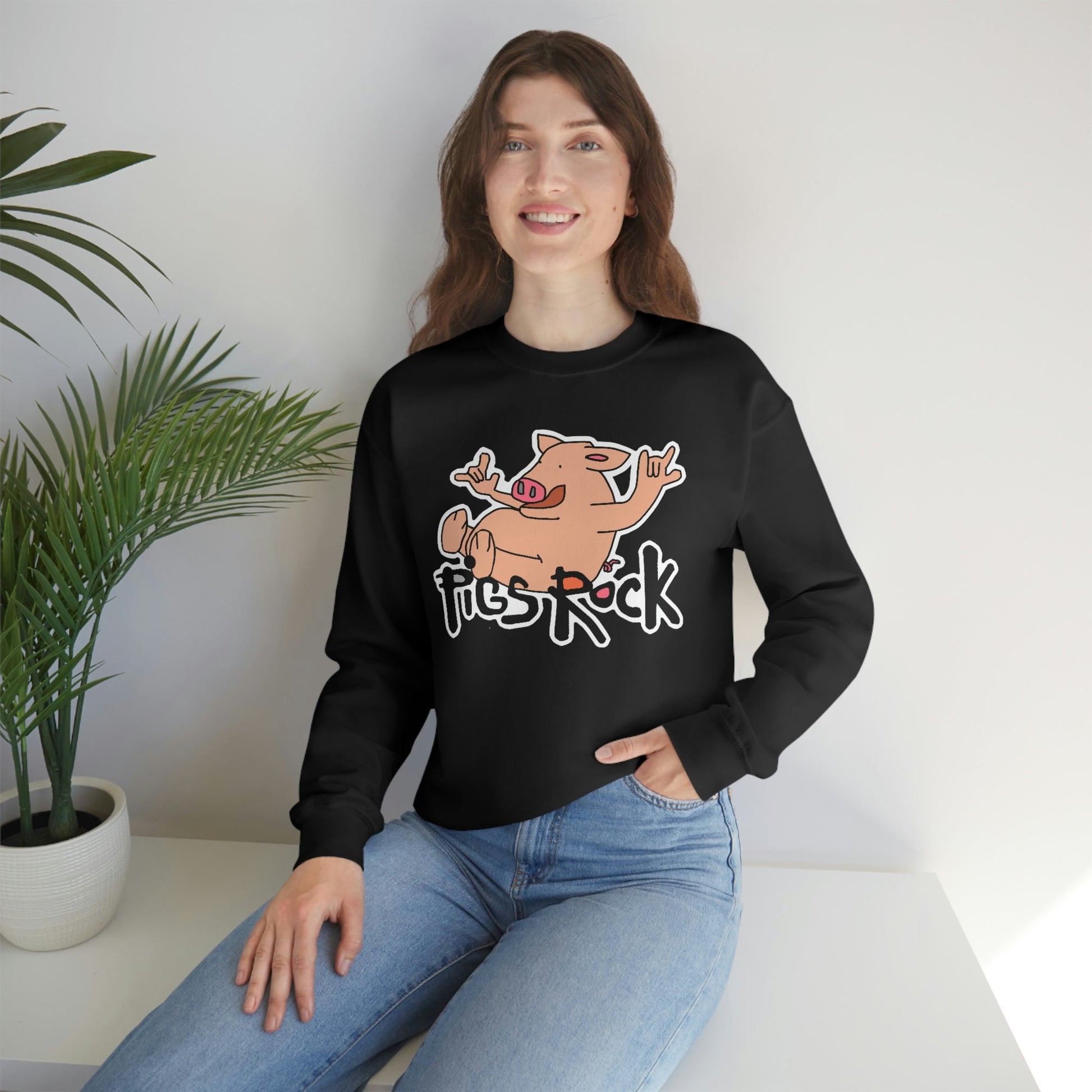 Pigs Rock Unisex Heavy Blend Crewneck Sweatshirt