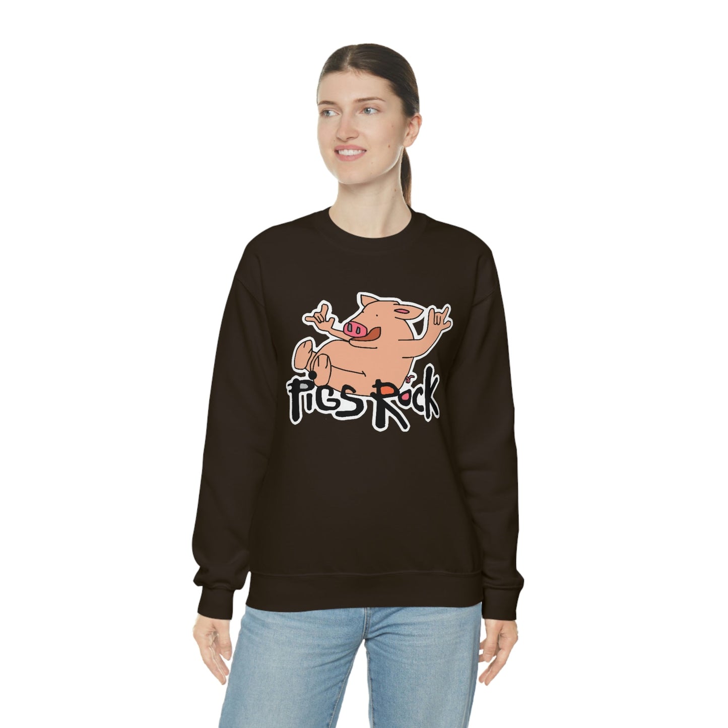 Pigs Rock Unisex Heavy Blend Crewneck Sweatshirt