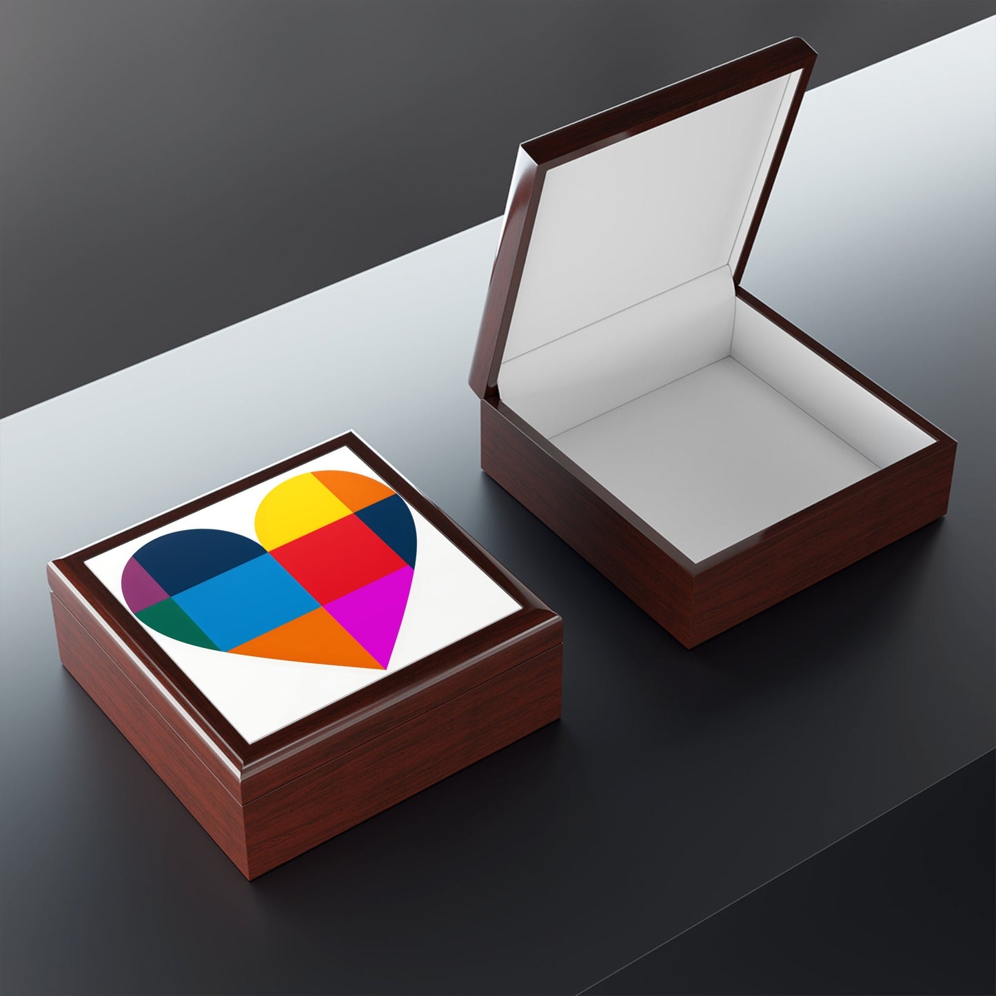 Pop Art Heart Jewelry Box