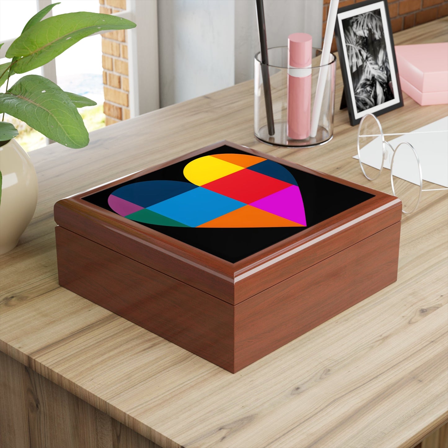 Pop Art Heart Jewelry & Gift Box