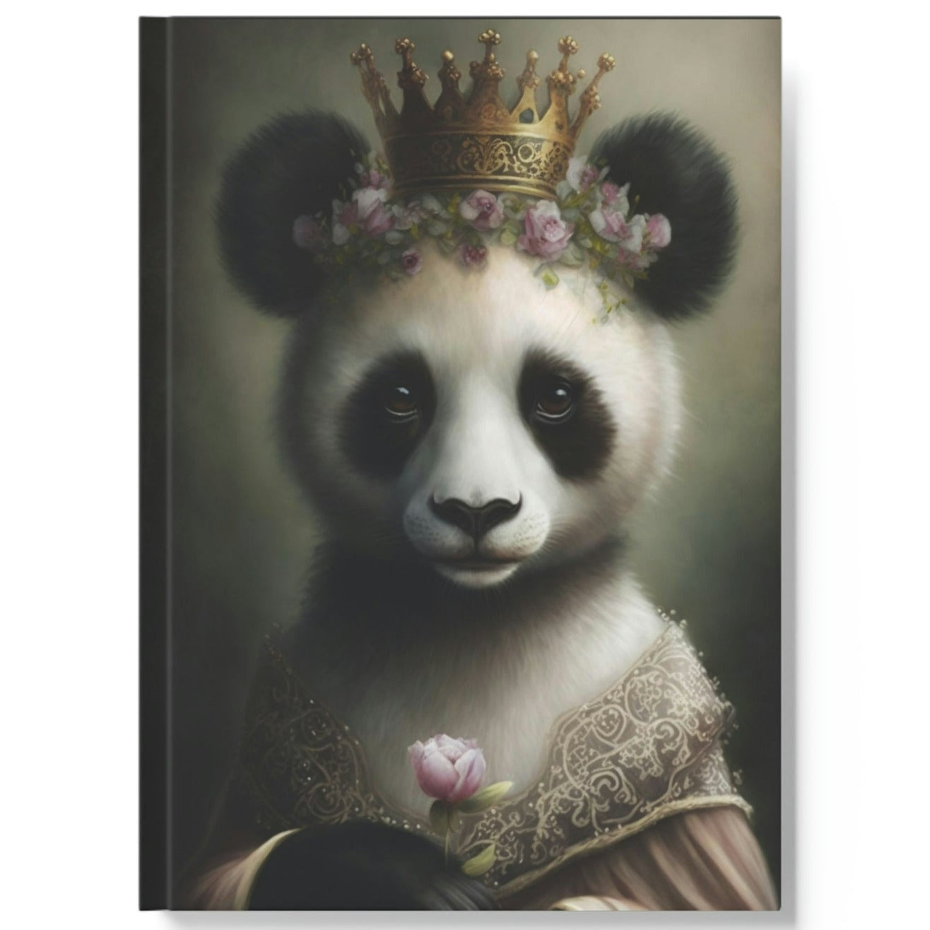 Princess Panda Bear Hard Backed Journal