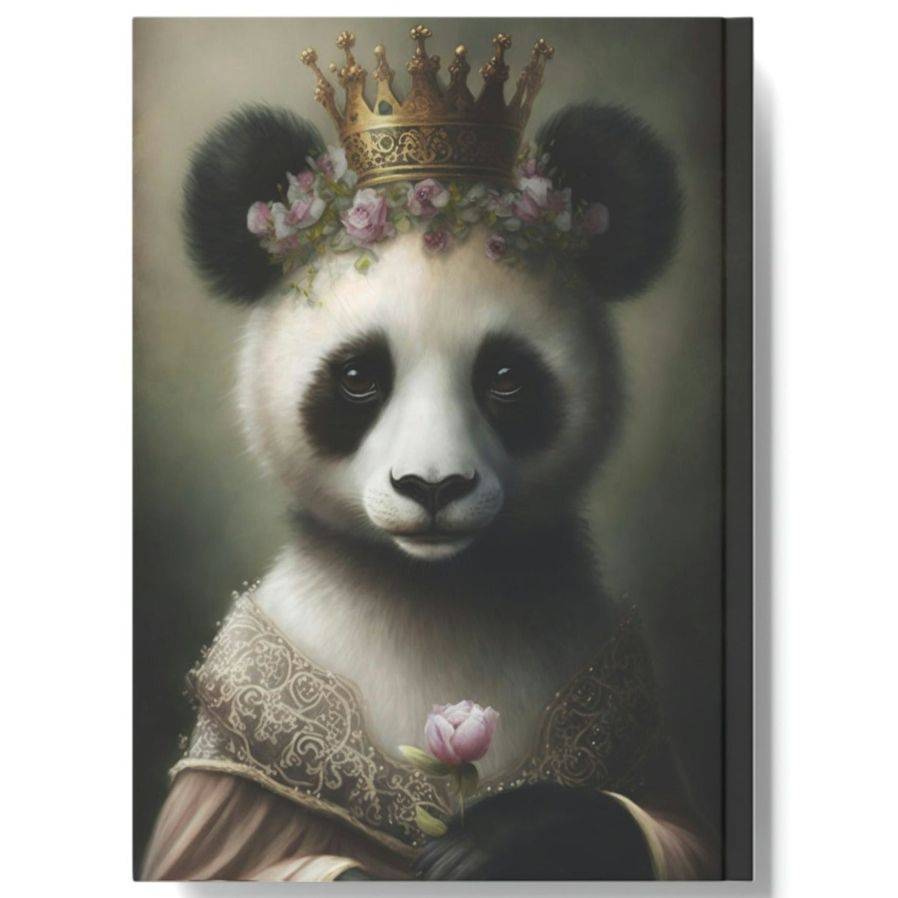 Princess Panda Bear Hard Backed Journal
