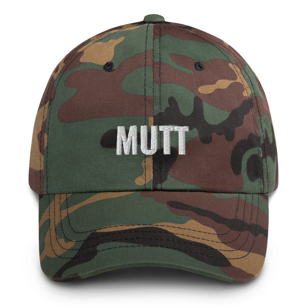 Proud mutt. 6 panel unconstructed low profile cap hat