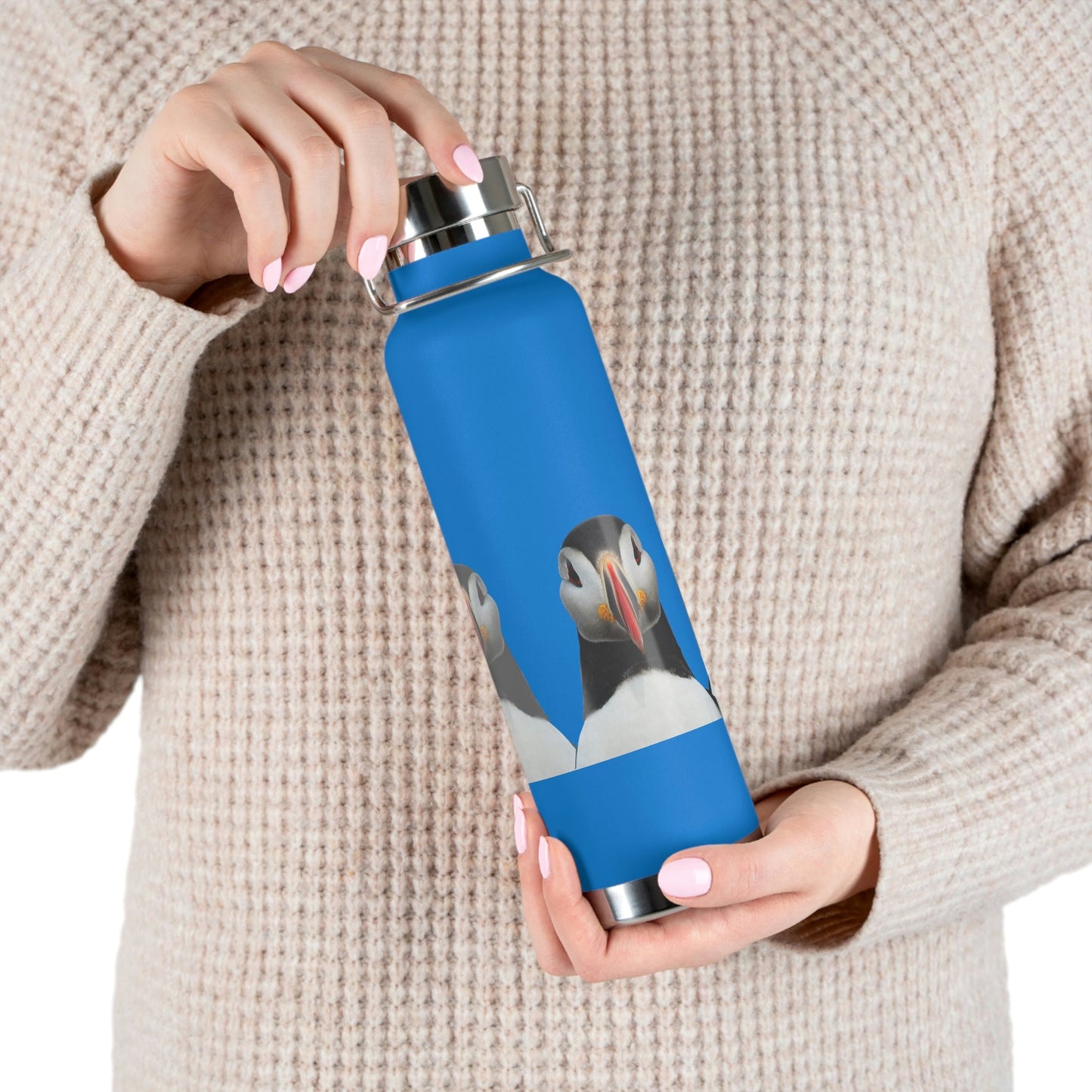 Puffins | Copper Vacuum Insulated Bottle, 22oz