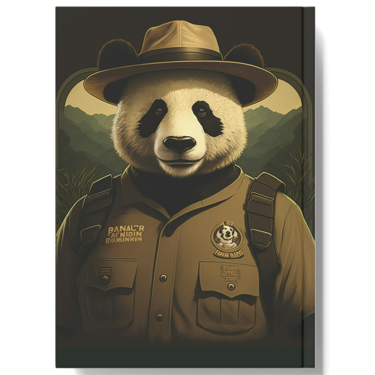 Ranger Panda Bear Hard Backed Journal