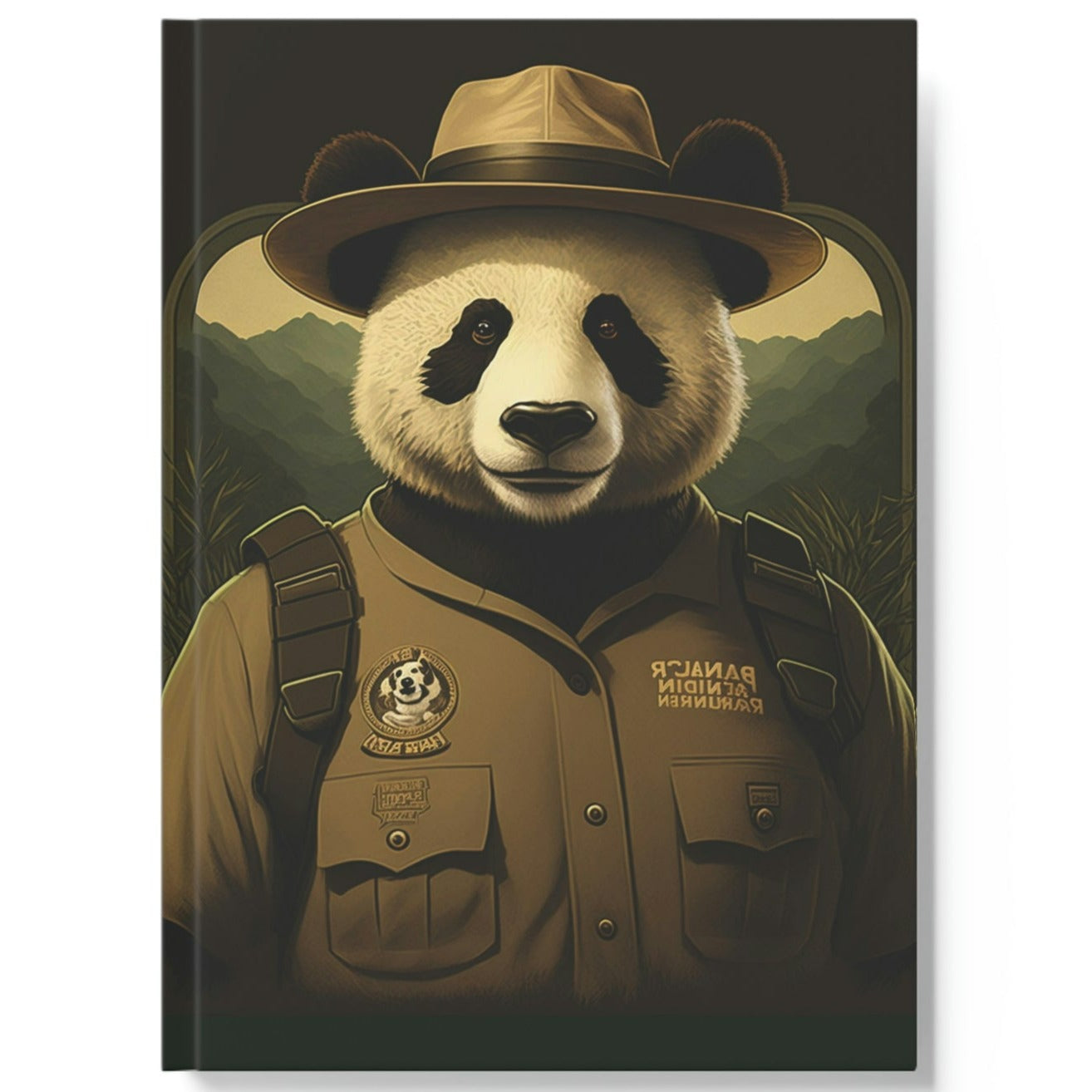 Ranger Panda Bear Hard Backed Journal