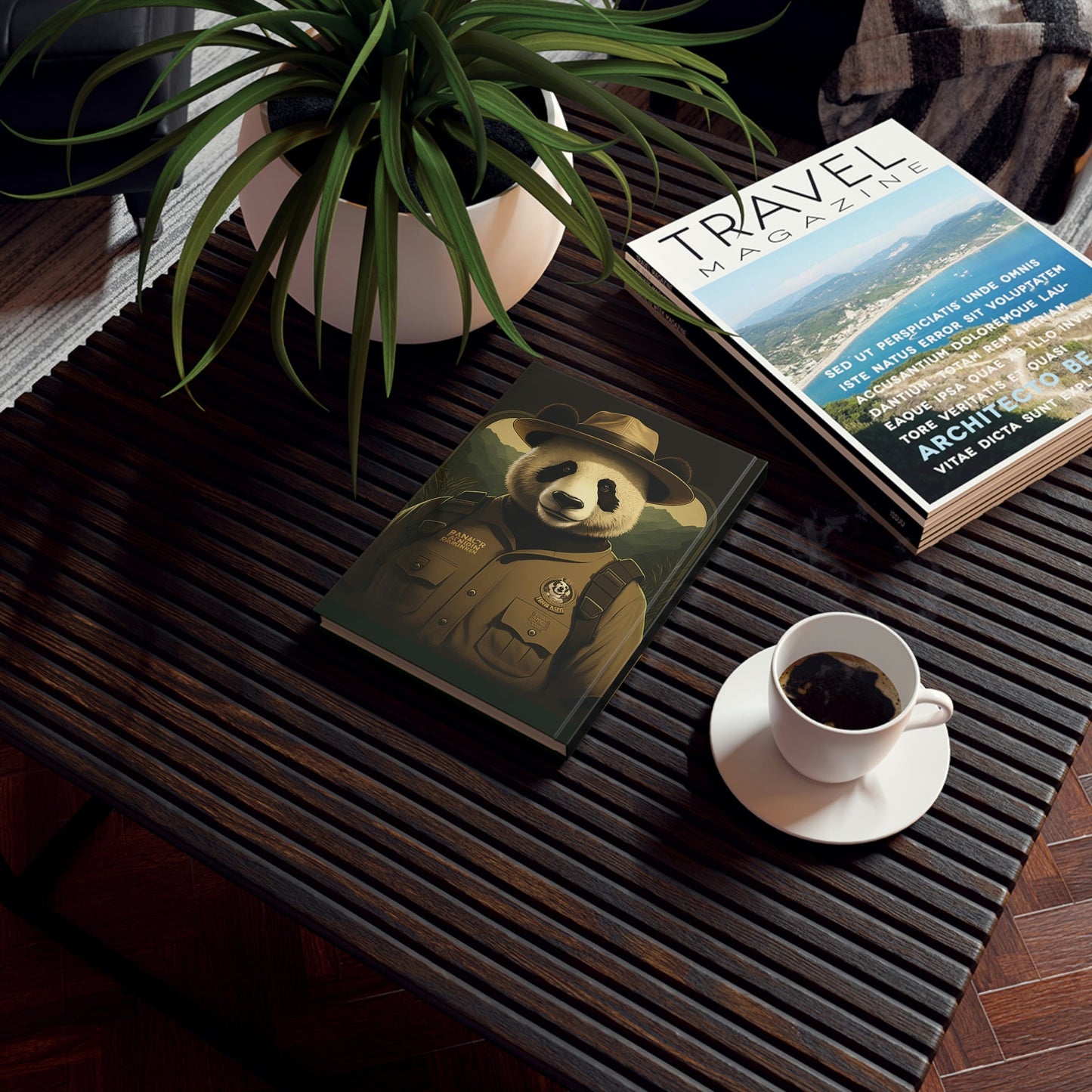 Ranger Panda Bear Hard Backed Journal